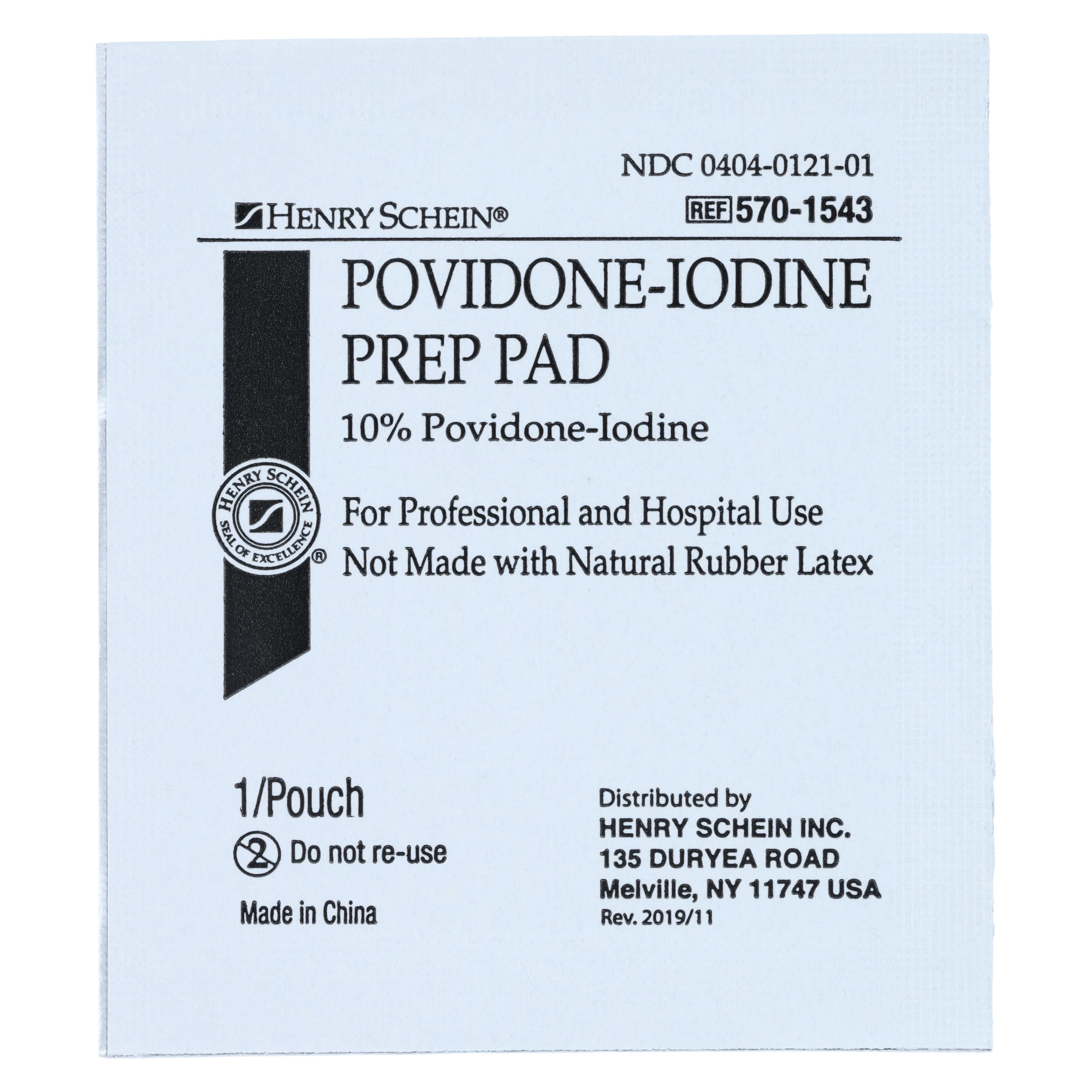 Henry Schein Povidone-Iodine Prep Pads, 10% PVP Iodine, Non-Sterile thumbnail 2