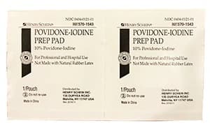 Henry Schein Povidone-Iodine Prep Pads, 10% PVP Iodine, Non-Sterile - Povidone-Iodine Prep Pad - Image 1