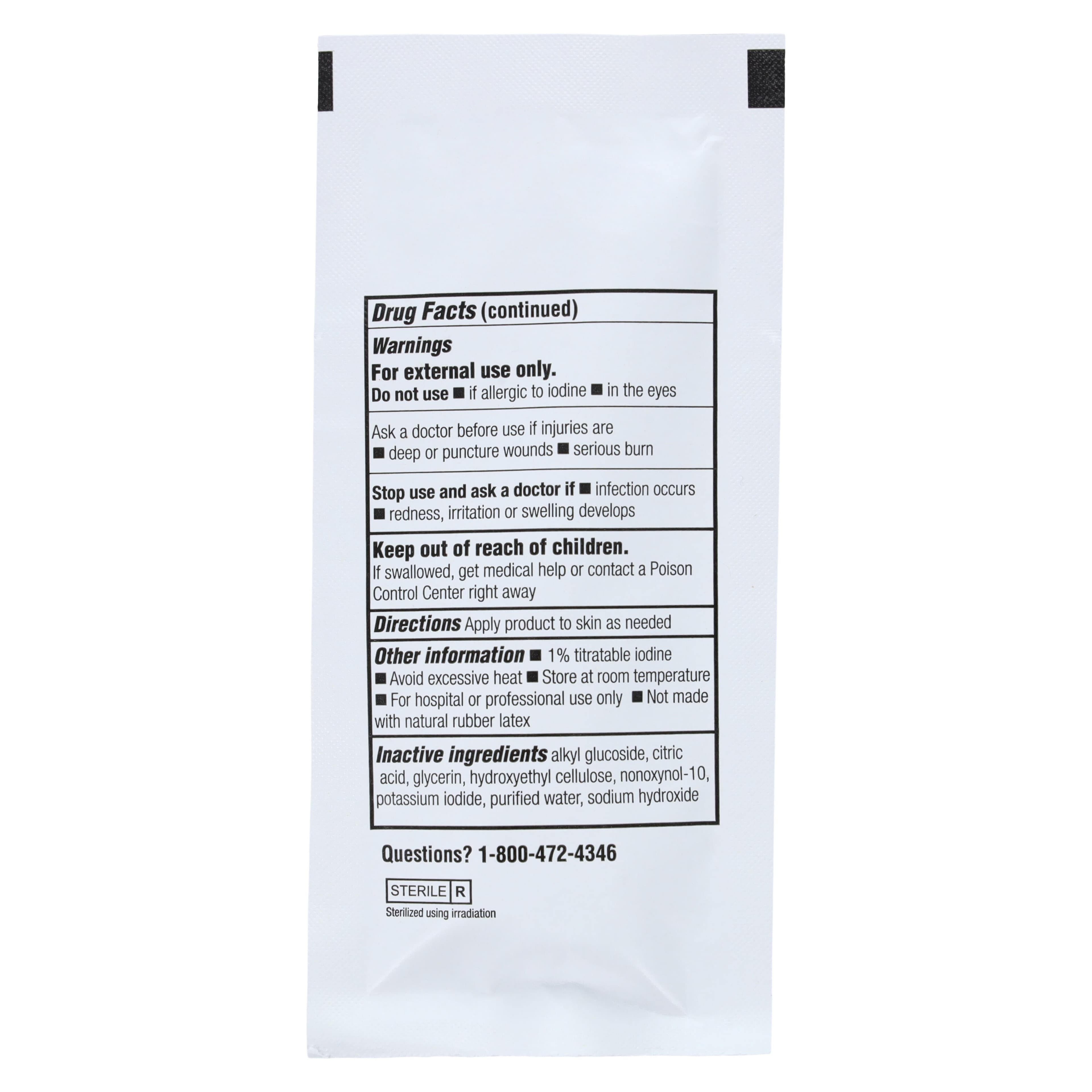 Henry Schein Povidone-Iodine Swabstick, 10% PVP Iodine, Sterile, 3-Pack thumbnail 4