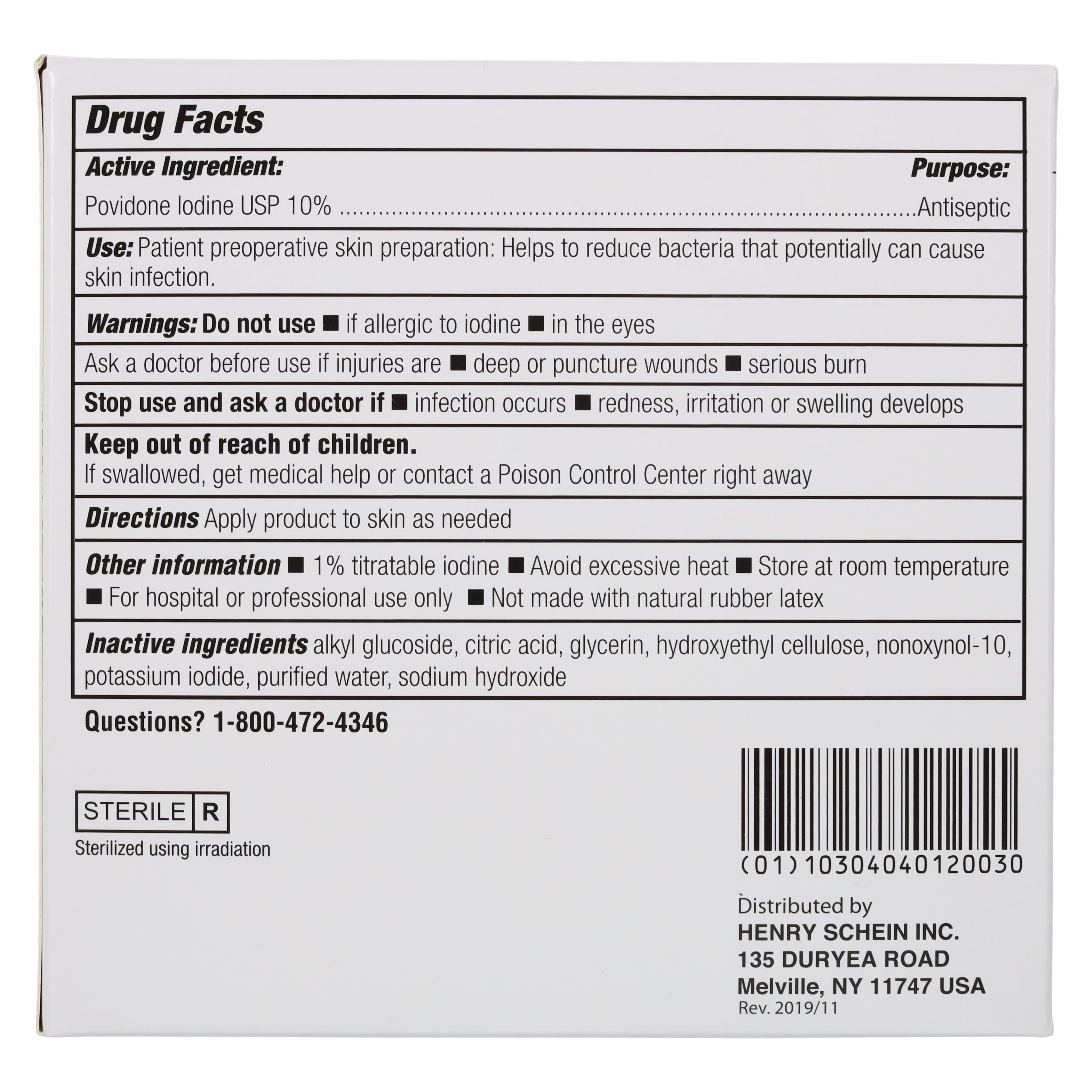 Henry Schein Povidone-Iodine Swabstick, 10% PVP Iodine, Sterile, 3-Pack thumbnail 6