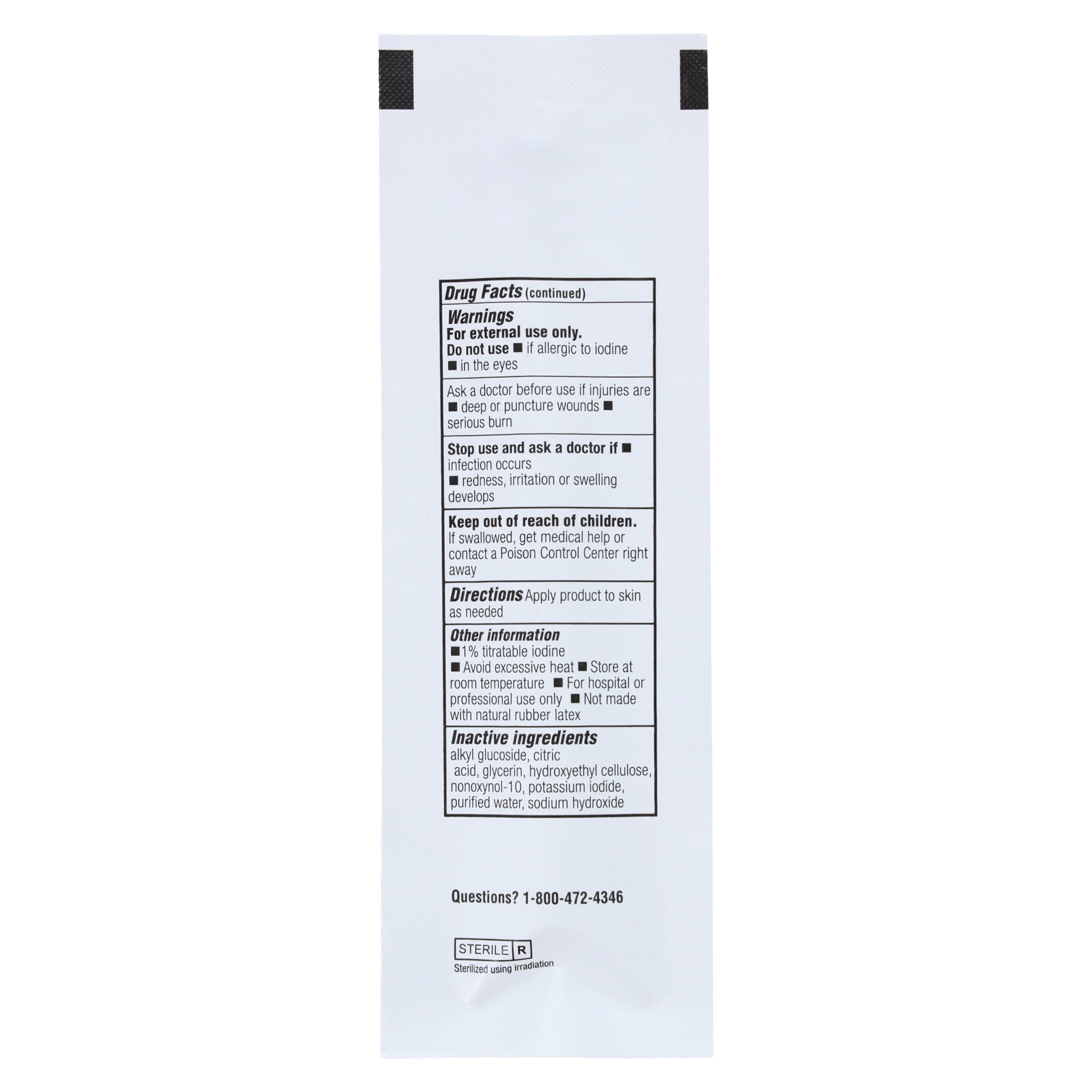 Henry Schein Povidone-Iodine Swabstick, 10% PVP Iodine, Sterile, 1" thumbnail 4