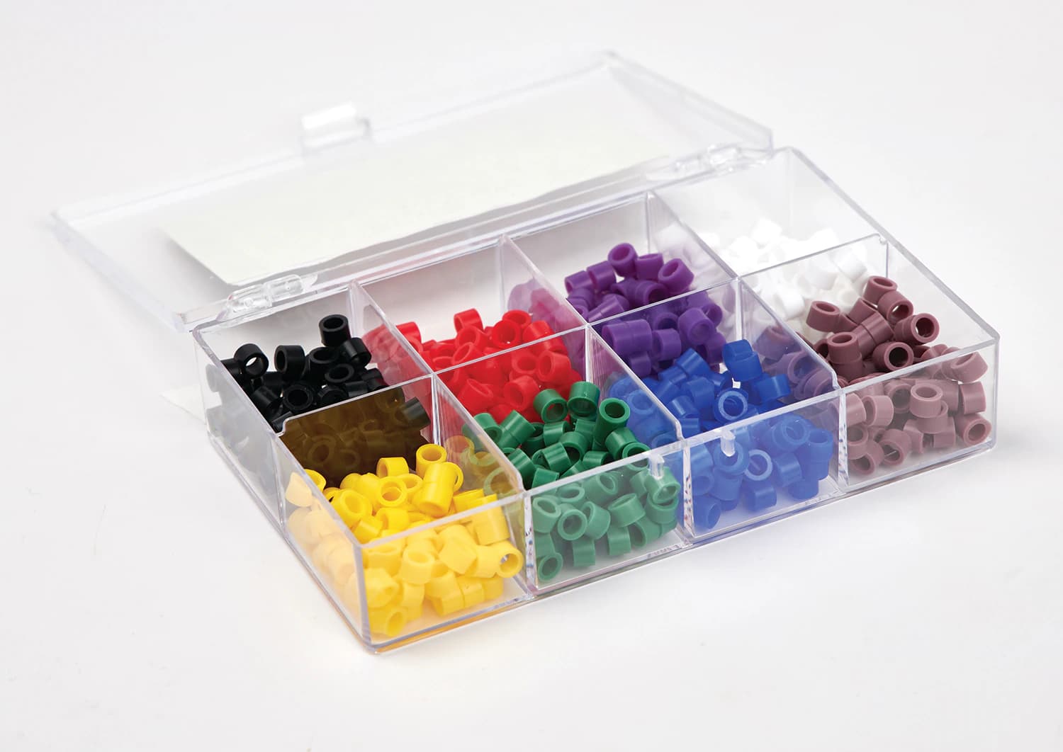 Color Code Instrument Rings, Standard, Assorted, Silicone, Latex Free, Autoclavable, 600/Bx - Color Code Instrument Rings - Image 1