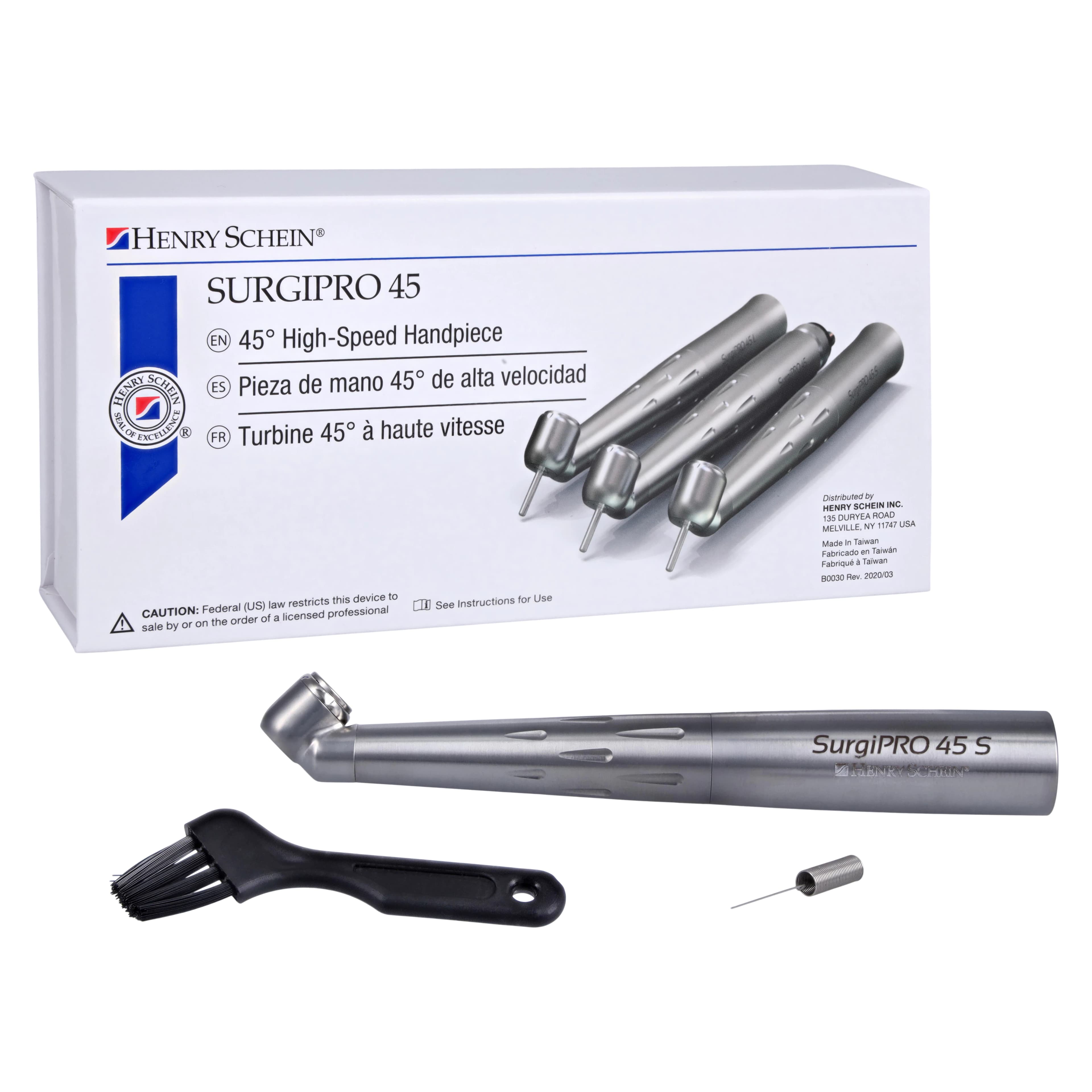 SurgiPro 45S 45-Degree Angle High Speed Handpiece, Non-Optic, Each thumbnail 2