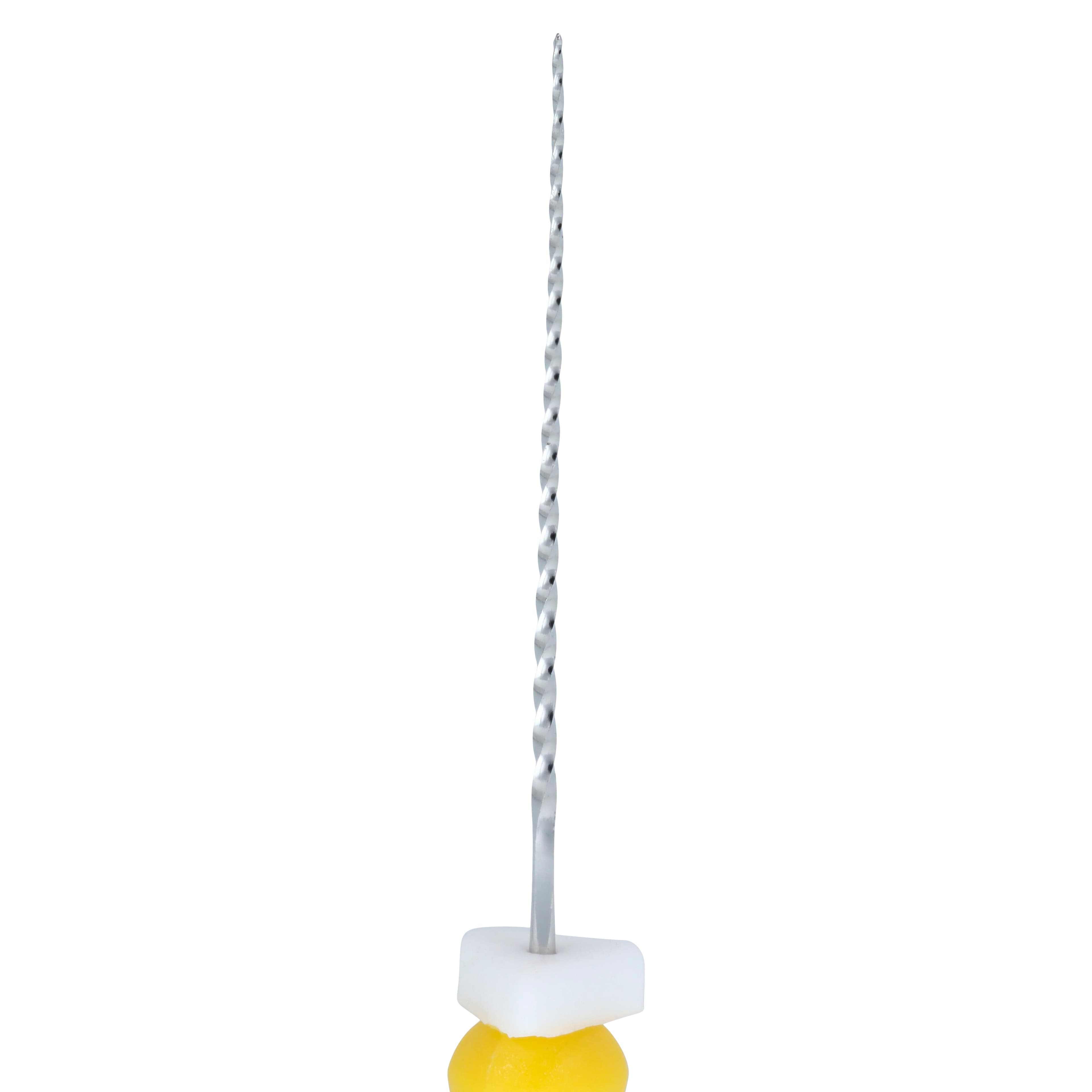Endoflex Reamers, Size #20, 21mm, Stainless Steel, Yellow Handle, 6/Box thumbnail 2