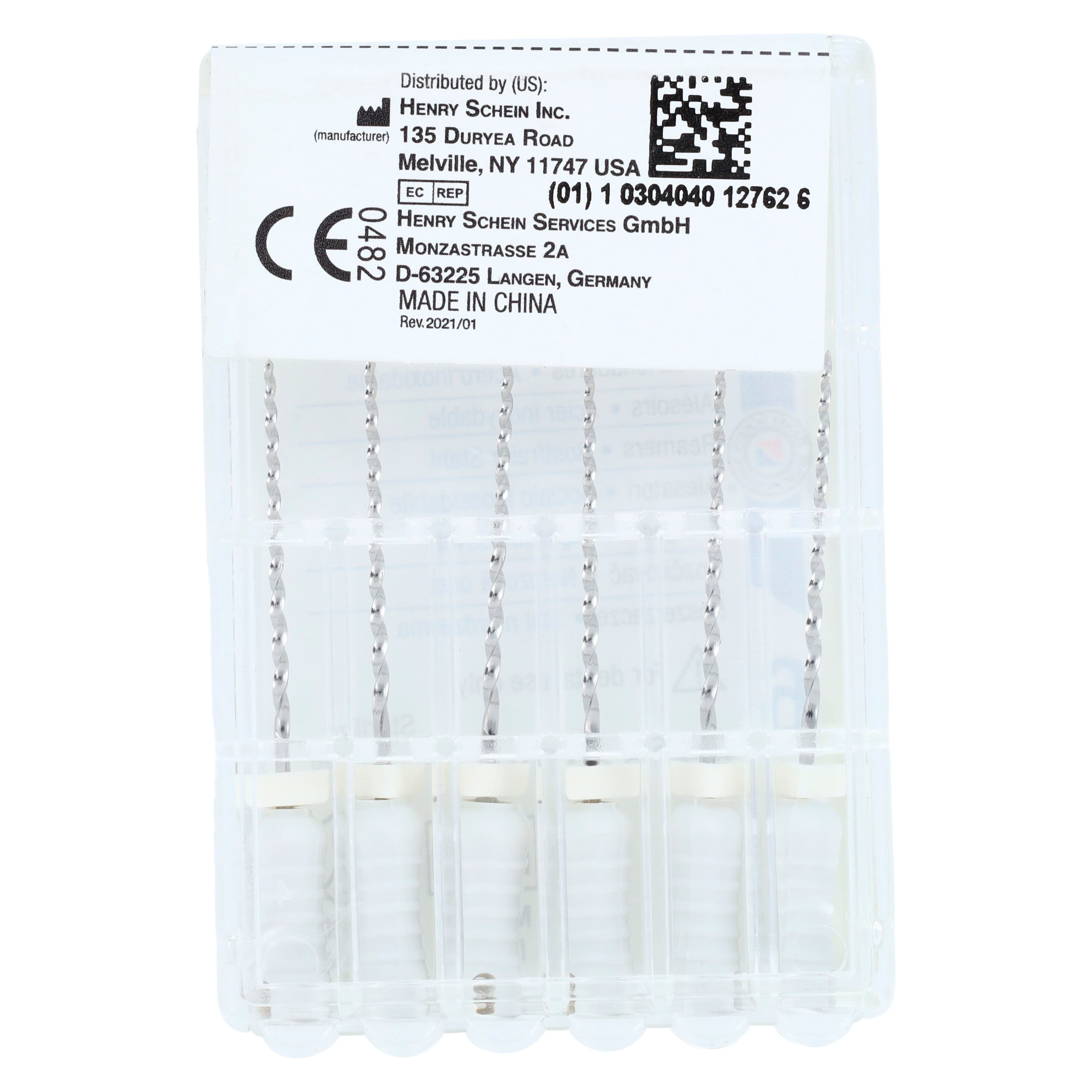 Endoflex Reamers, Size 45, 21mm, Stainless Steel, White Handle, 6/Box thumbnail 5