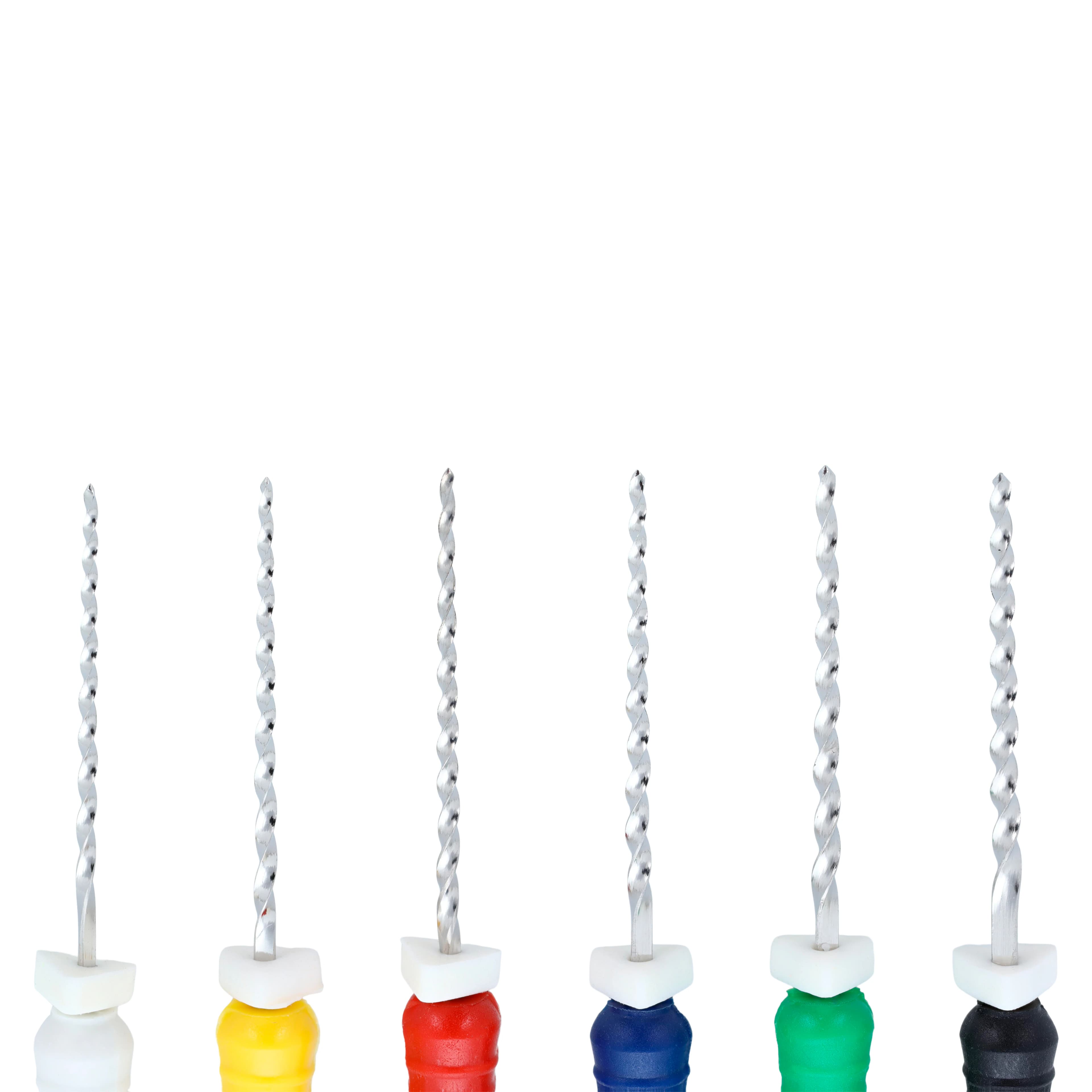 Endoflex Reamers, 21mm, Size 45-80, Stainless Steel, Color Coded Handle, 6/Box thumbnail 2
