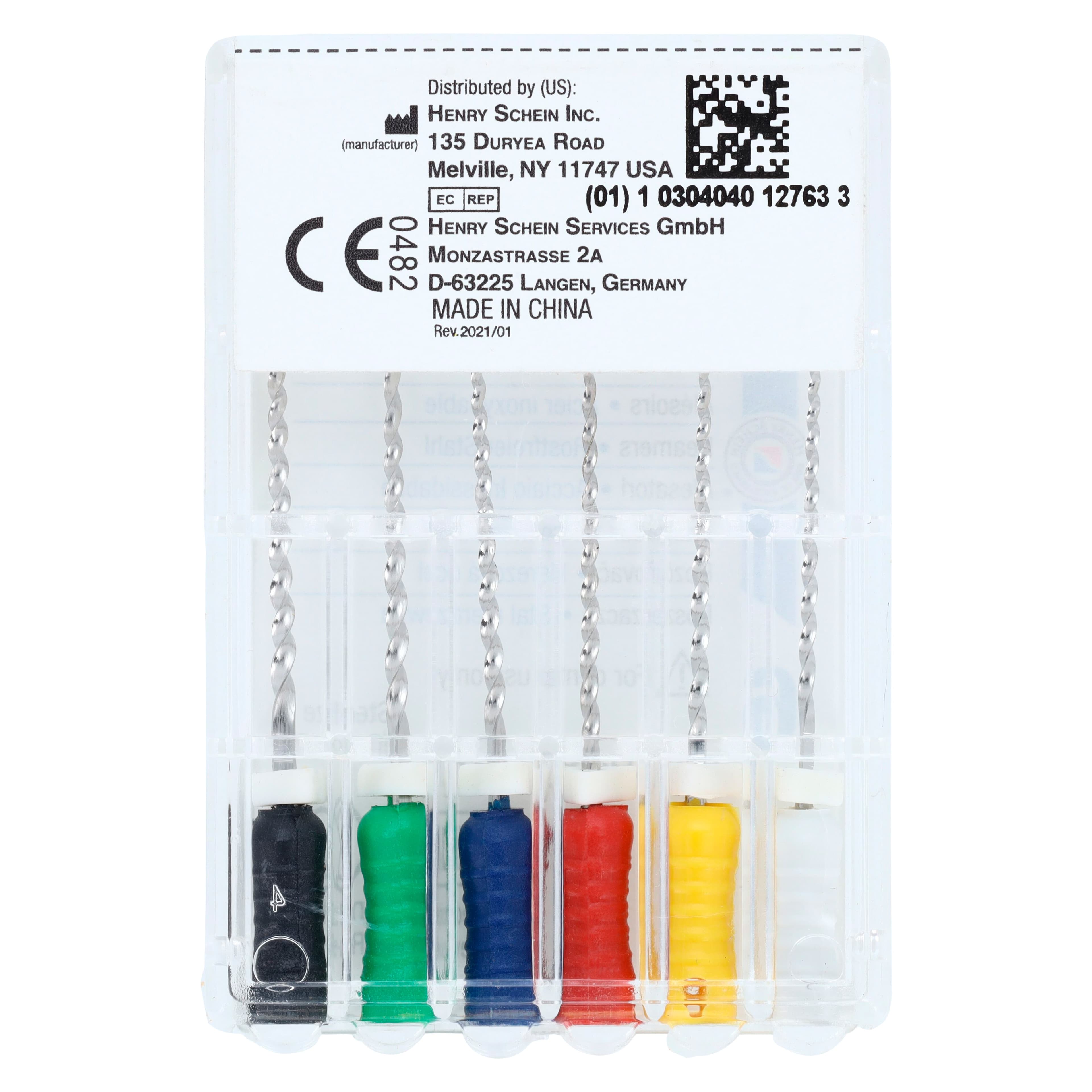 Endoflex Reamers, 21mm, Size 45-80, Stainless Steel, Color Coded Handle, 6/Box thumbnail 5