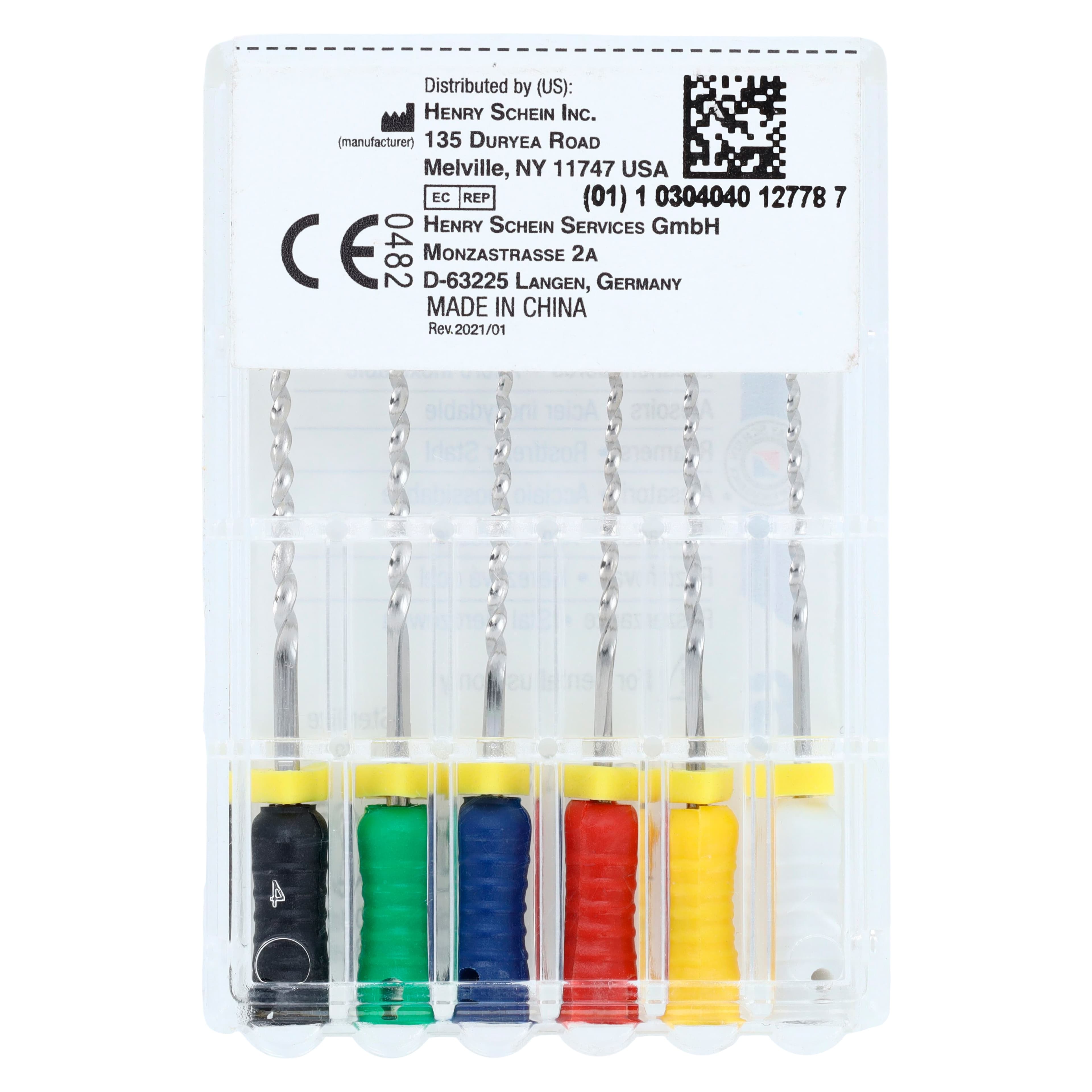 Endoflex Reamers, 25mm, Size 45-80, Stainless Steel, Color Coded, Assorted, 6/Box thumbnail 5