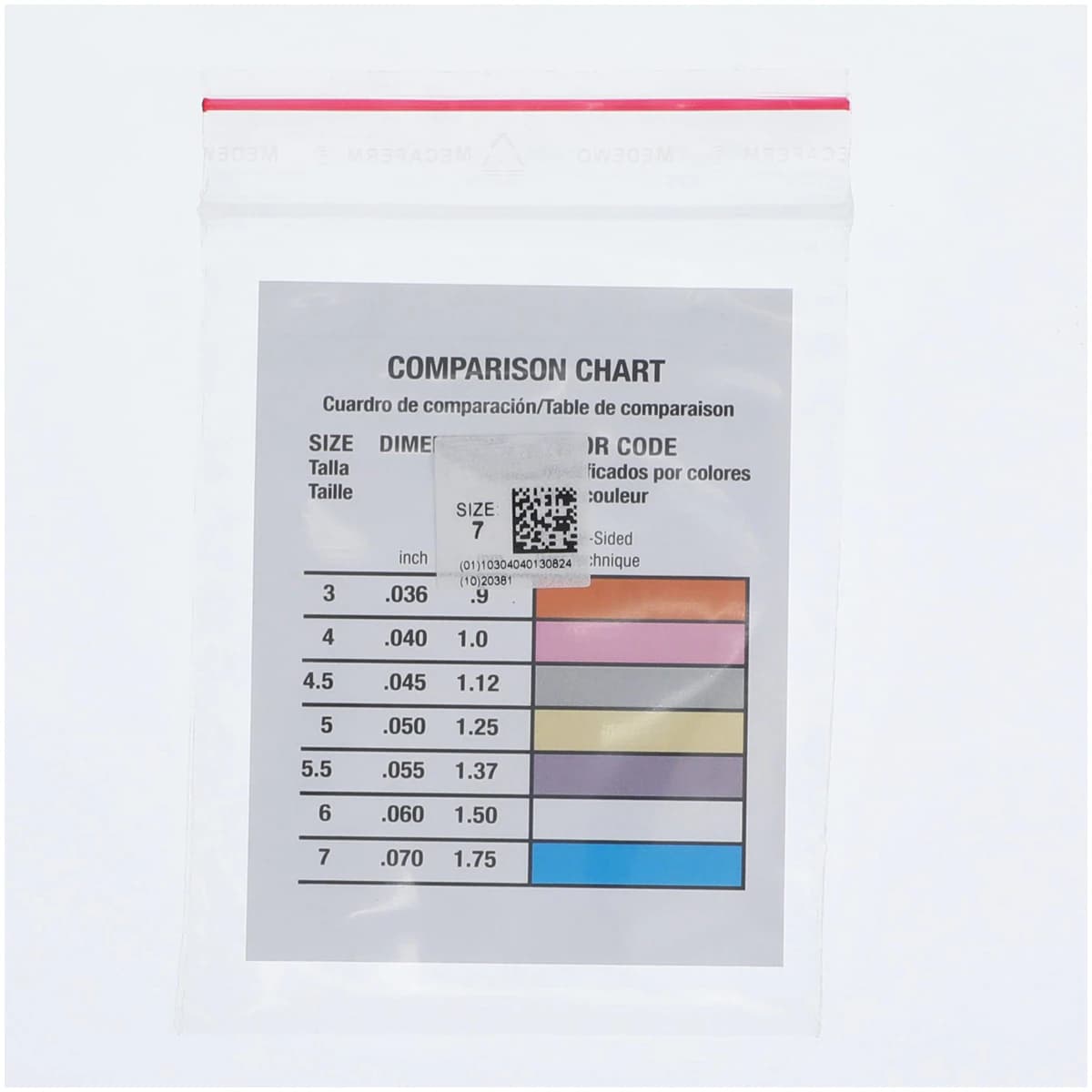 Individual Parallel-Sided Posts, Titanium, Size 7, Color-Coded, Serrated, 10/Pk thumbnail 3