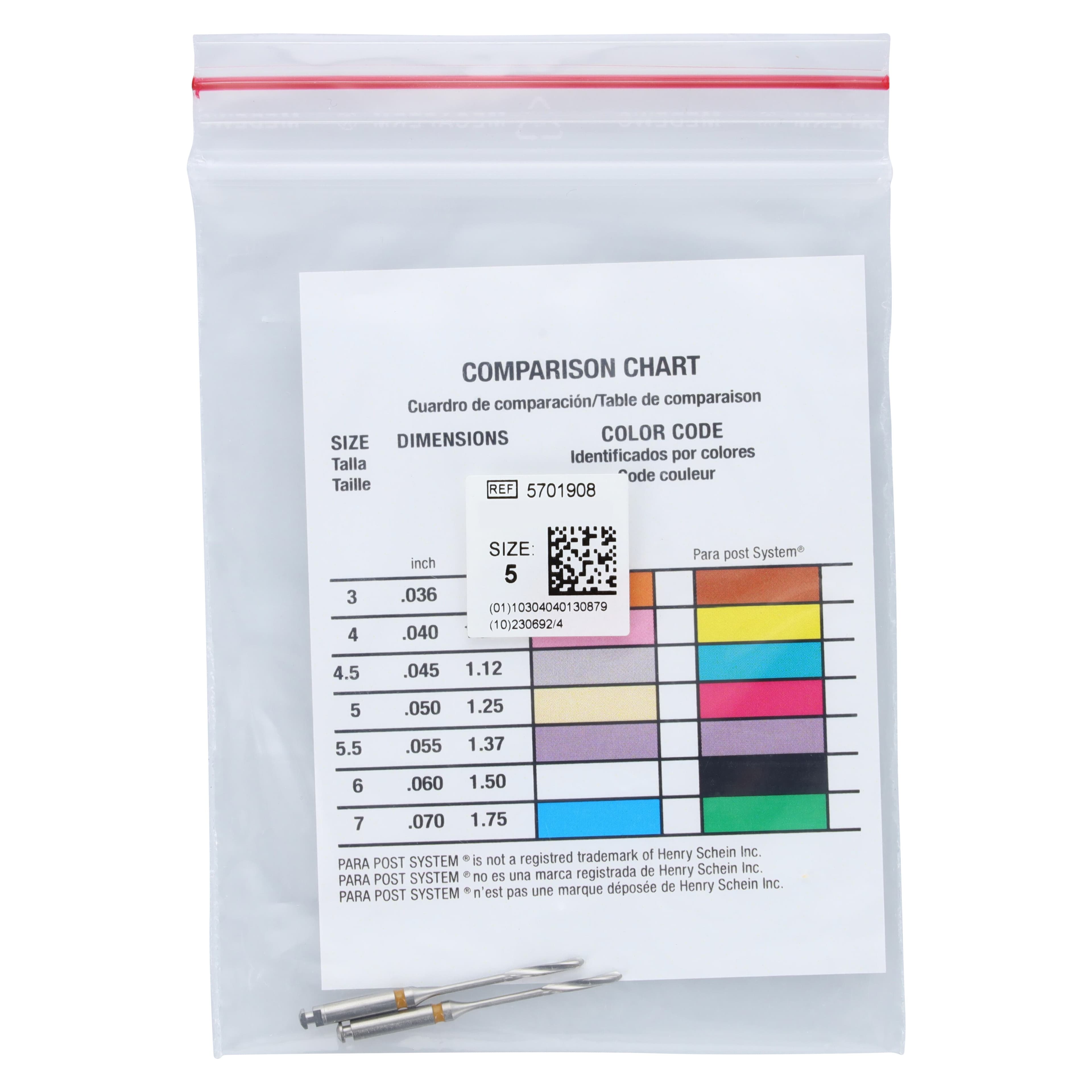 Henry Schein Parallel-Sided Post Drill, Size 5, 2/Box thumbnail 6
