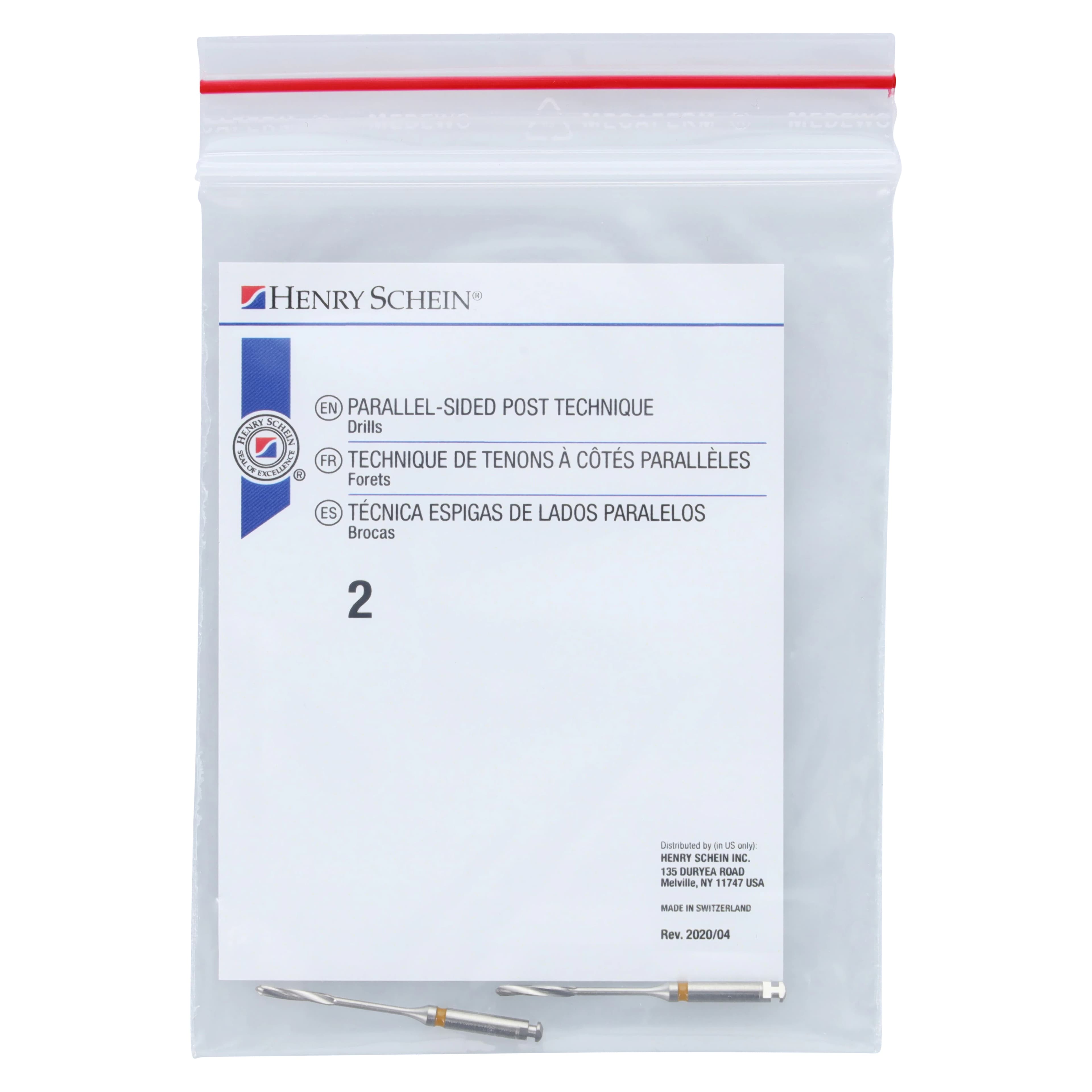 Henry Schein Parallel-Sided Post Drill, Size 5, 2/Box thumbnail 5