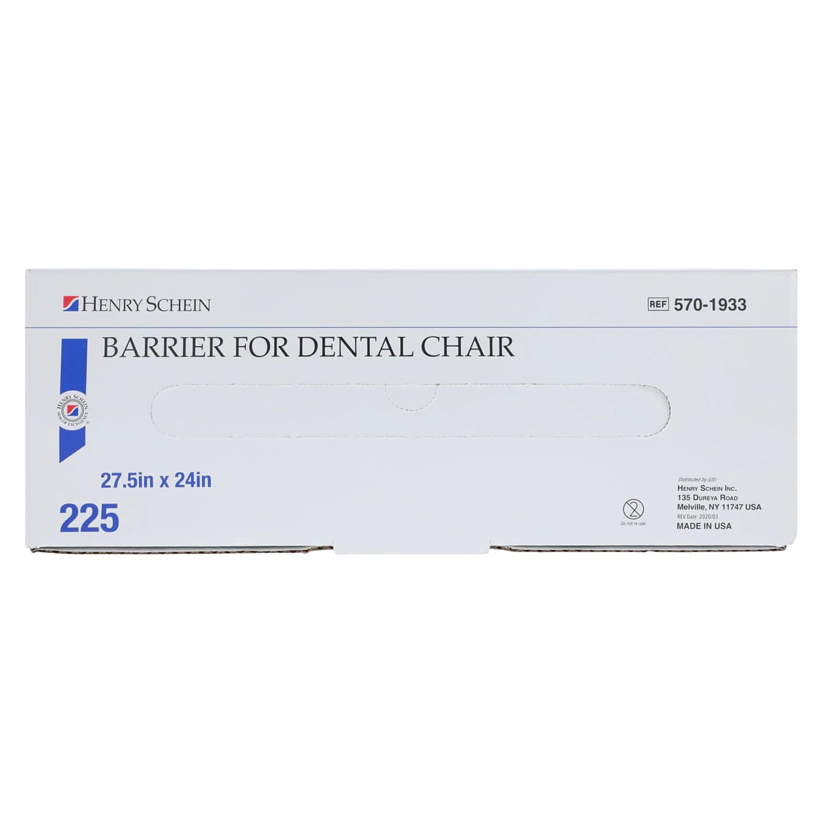 Henry Schein Dental Chair Barrier Sleeves, Half Chair, 27.5 in x 24 in, Latex-Free, 225/Box thumbnail 7