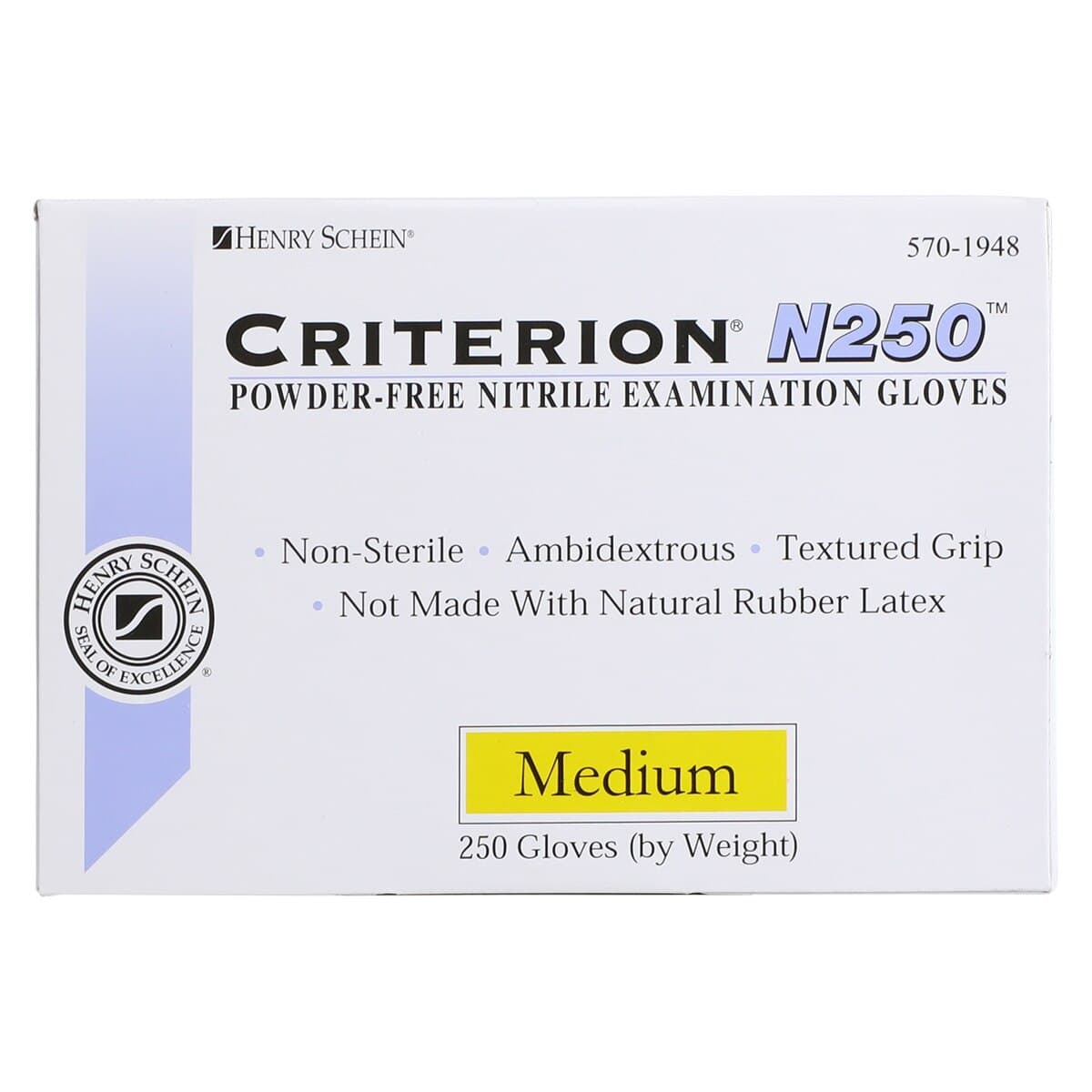 Criterion N250 Nitrile Exam Gloves, Powder Free, Non-Sterile, Medium, Lilac, 250/Box thumbnail 5