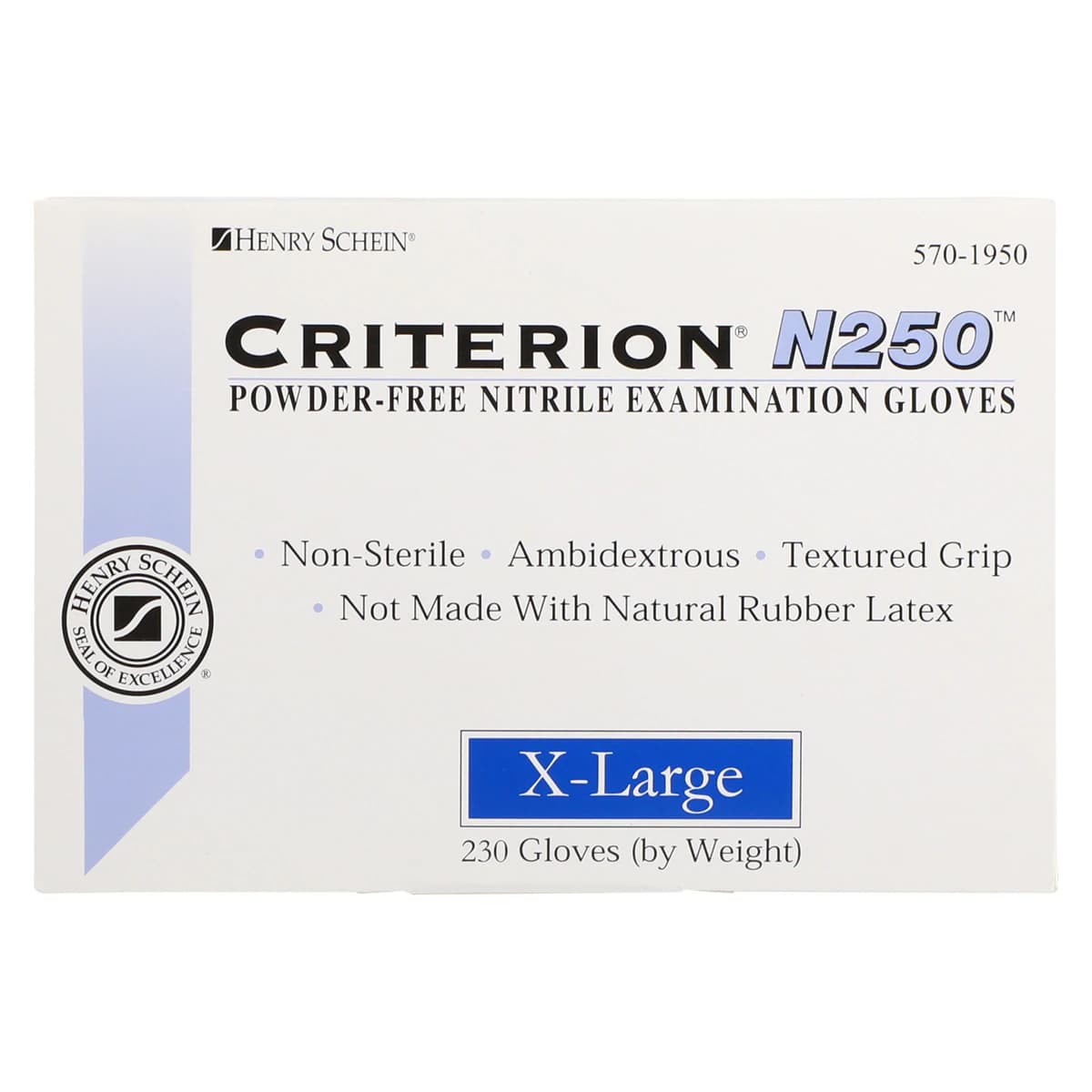 Criterion N250 Nitrile Exam Gloves, Powder Free, Non-Sterile, X-Large, Lilac, 230/Box thumbnail 5