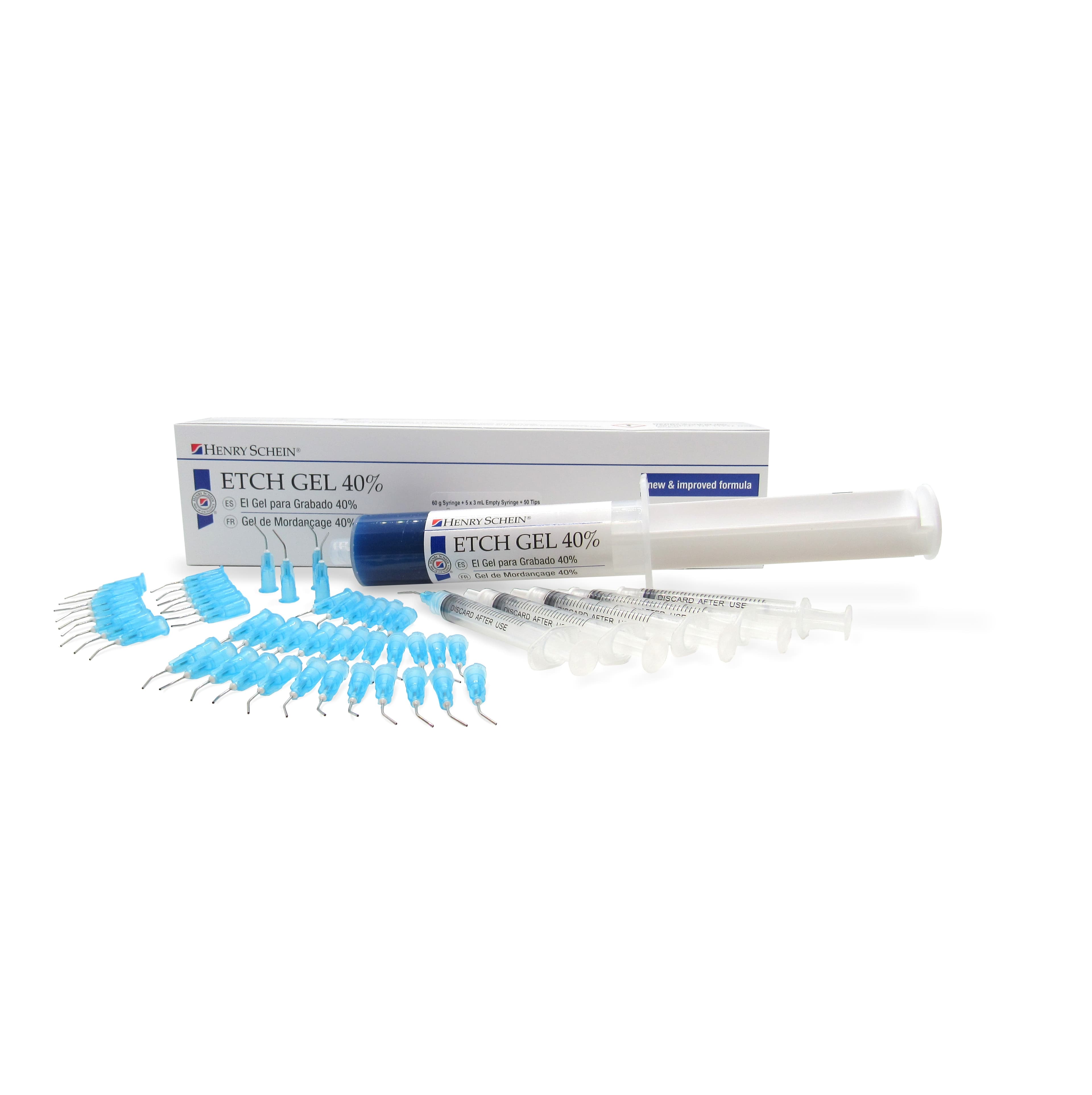 Etch Gel 40% Jumbo Syringe Kit, 60gm, Blue Phosphoric Acid Dentin and Enamel Etching Gel thumbnail 2