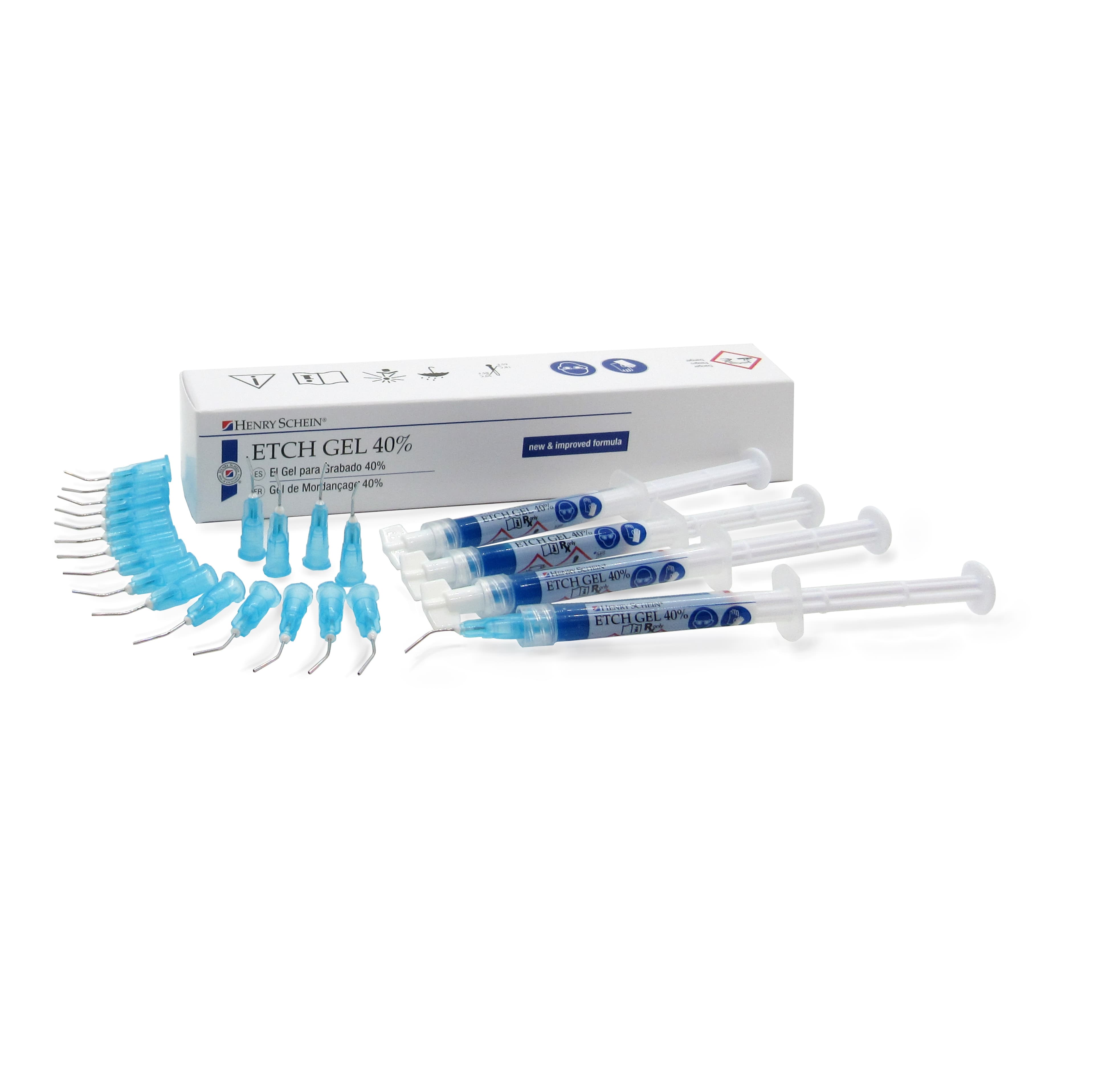 HSI Dentin and Enamel Etching Gel 40% Phosphoric Acid, Blue, 1.2 mL Syringe, 4/Box thumbnail 2