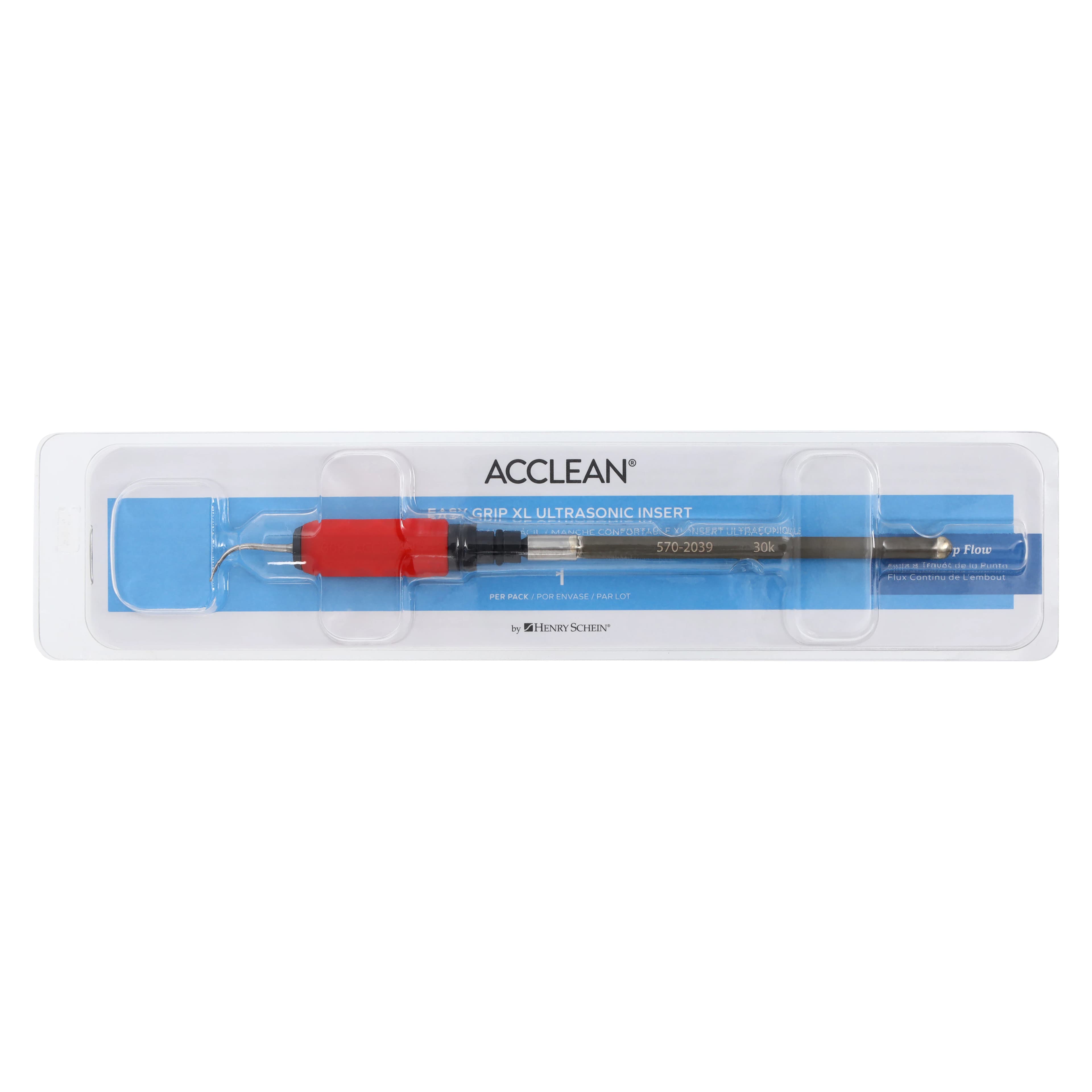 Acclean Easy Grip XL Universal Slim Ultrasonic Insert #50, 30 kHz, Red thumbnail 6