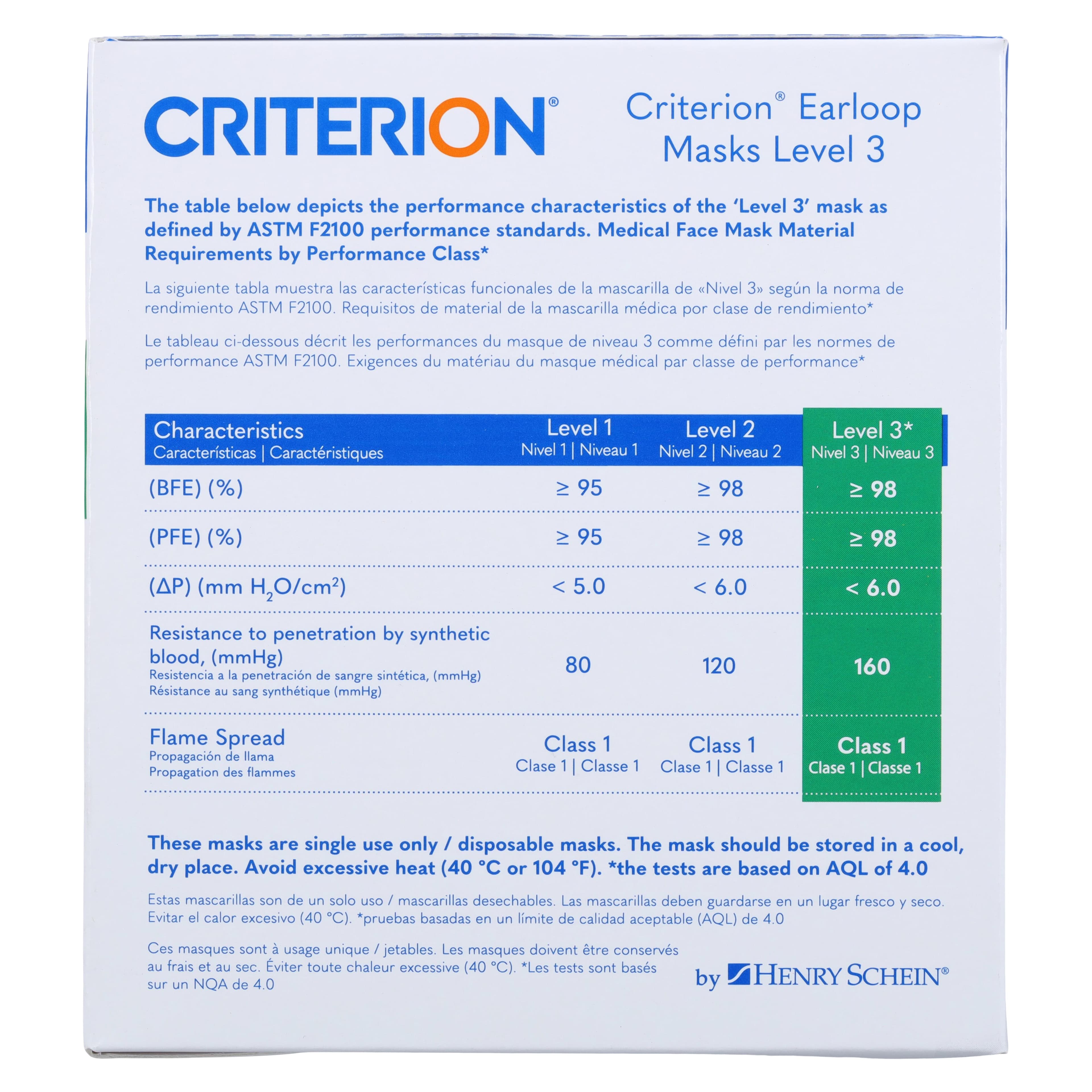 Criterion Earloop Masks ASTM Level 3, Pink, Adult, Latex-Free, 50/Box thumbnail 7