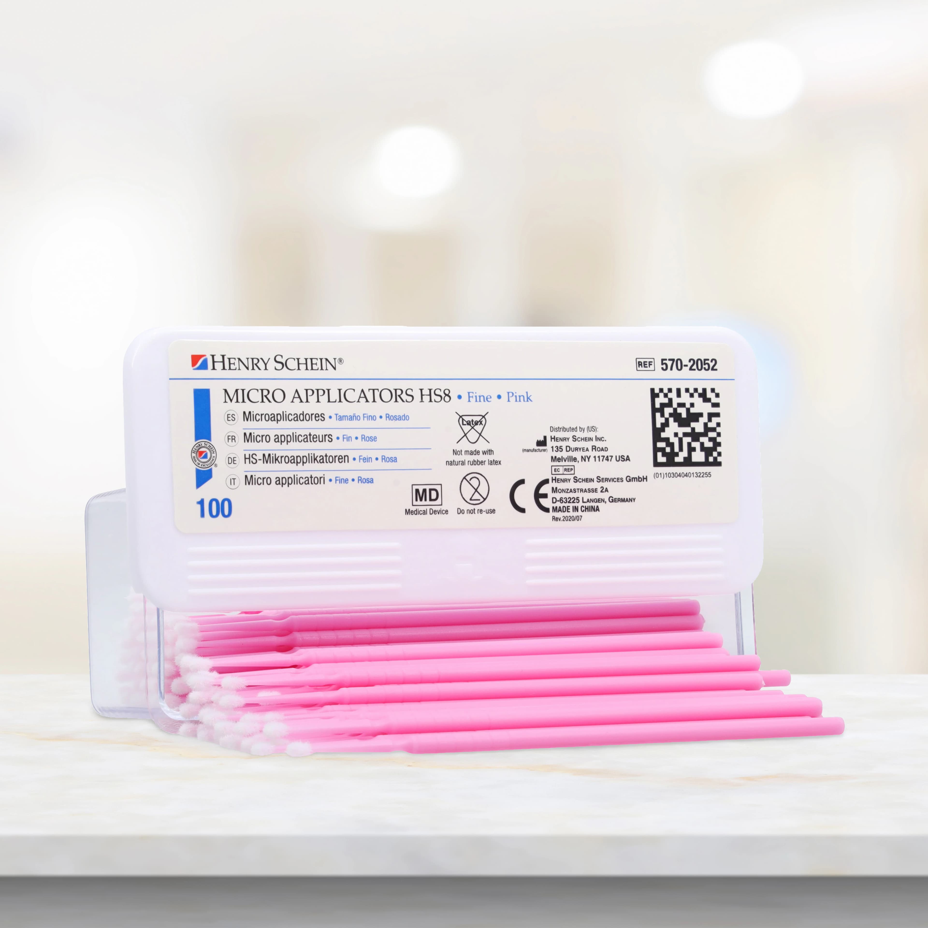 Micro Applicators M8 Fine, Bendable, Pink, 100/Box thumbnail 4