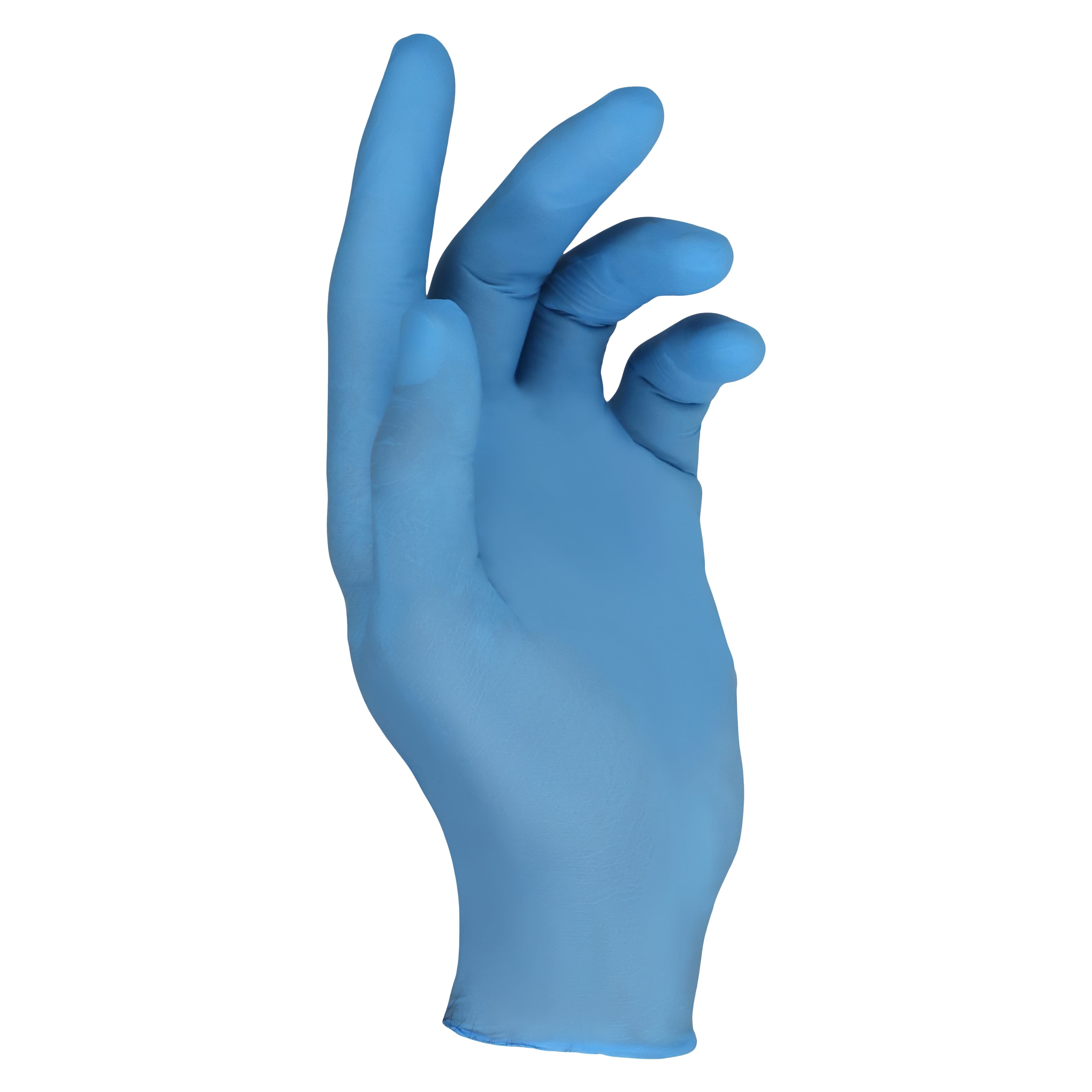 Criterion N200 Nitrile Exam Gloves, Medium, Sky Blue, Non-Sterile, 200/Box thumbnail 2