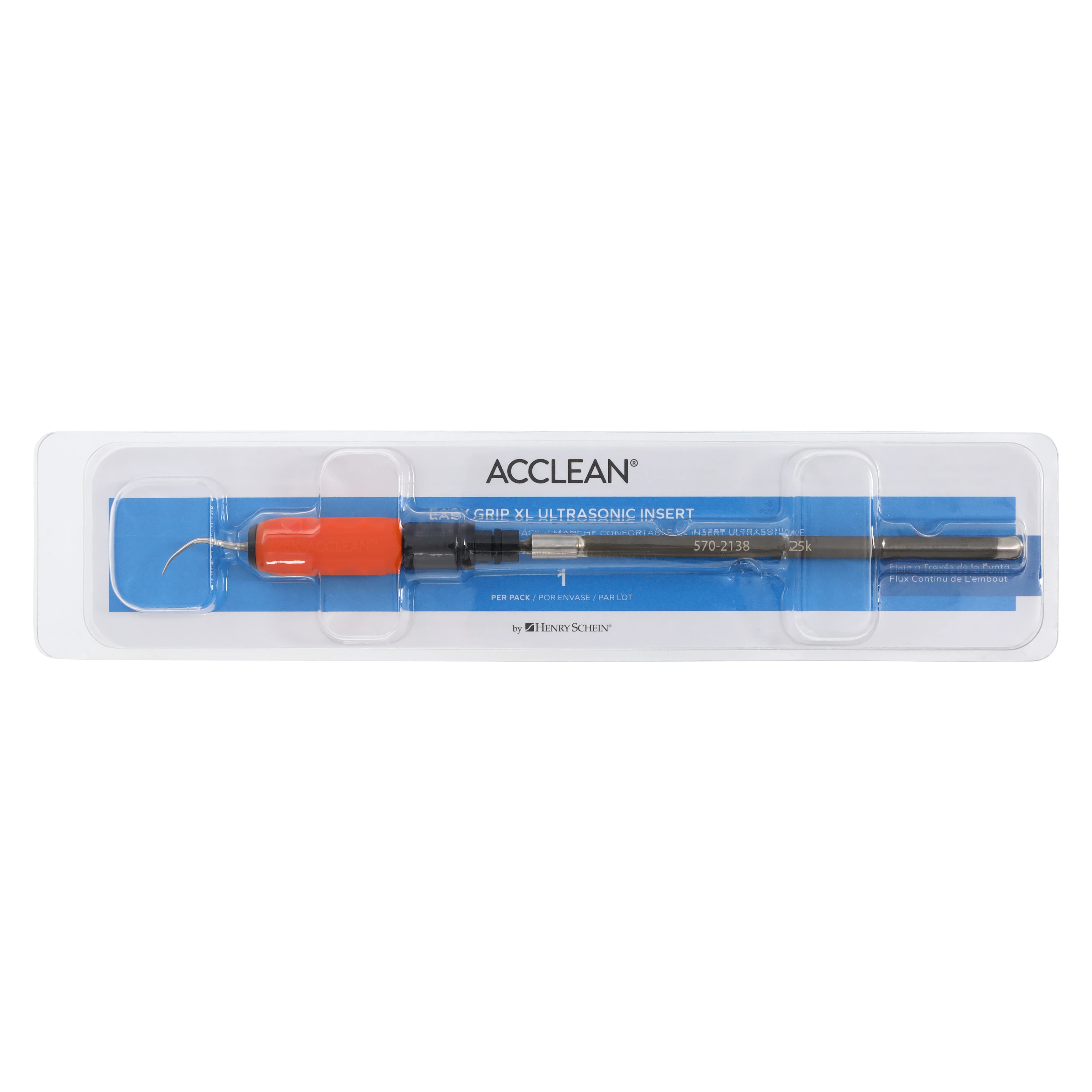 Acclean Easy Grip XL Triple Bend Slim Ultrasonic Insert #1000, 25 kHz, Orange thumbnail 6