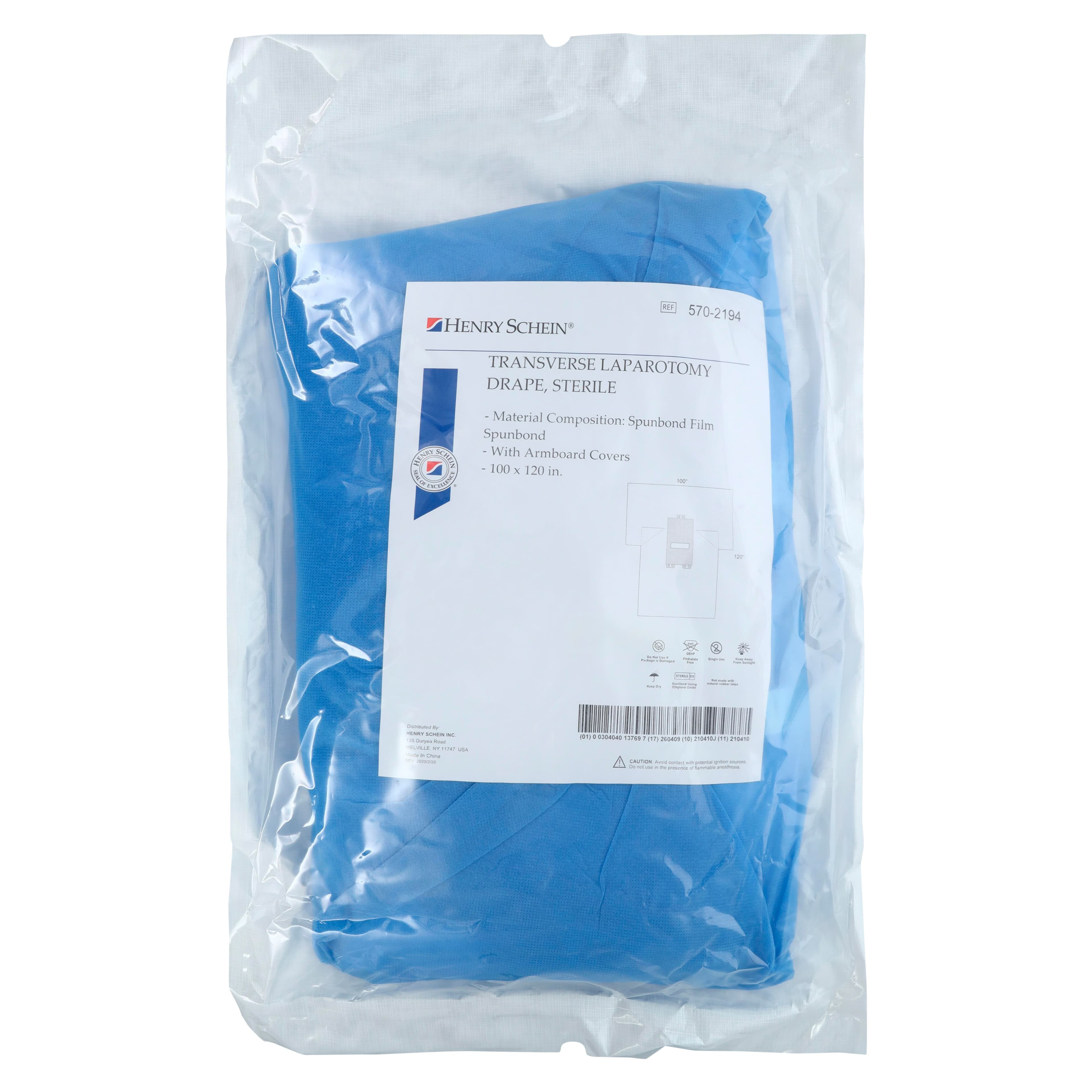 Henry Schein Sterile Transverse Laparotomy Drape, SFS thumbnail 2