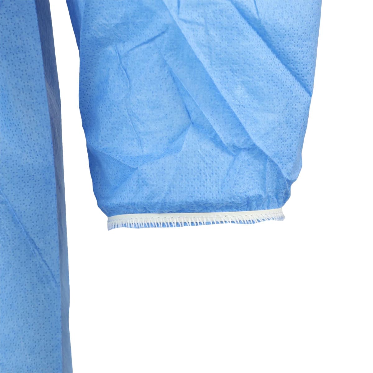 Isolation Gowns AAMI Level 1 SMS, Adult Medium, Blue, Non-Sterile, Tie Closure, Long Sleeves, 10/Bag thumbnail 5