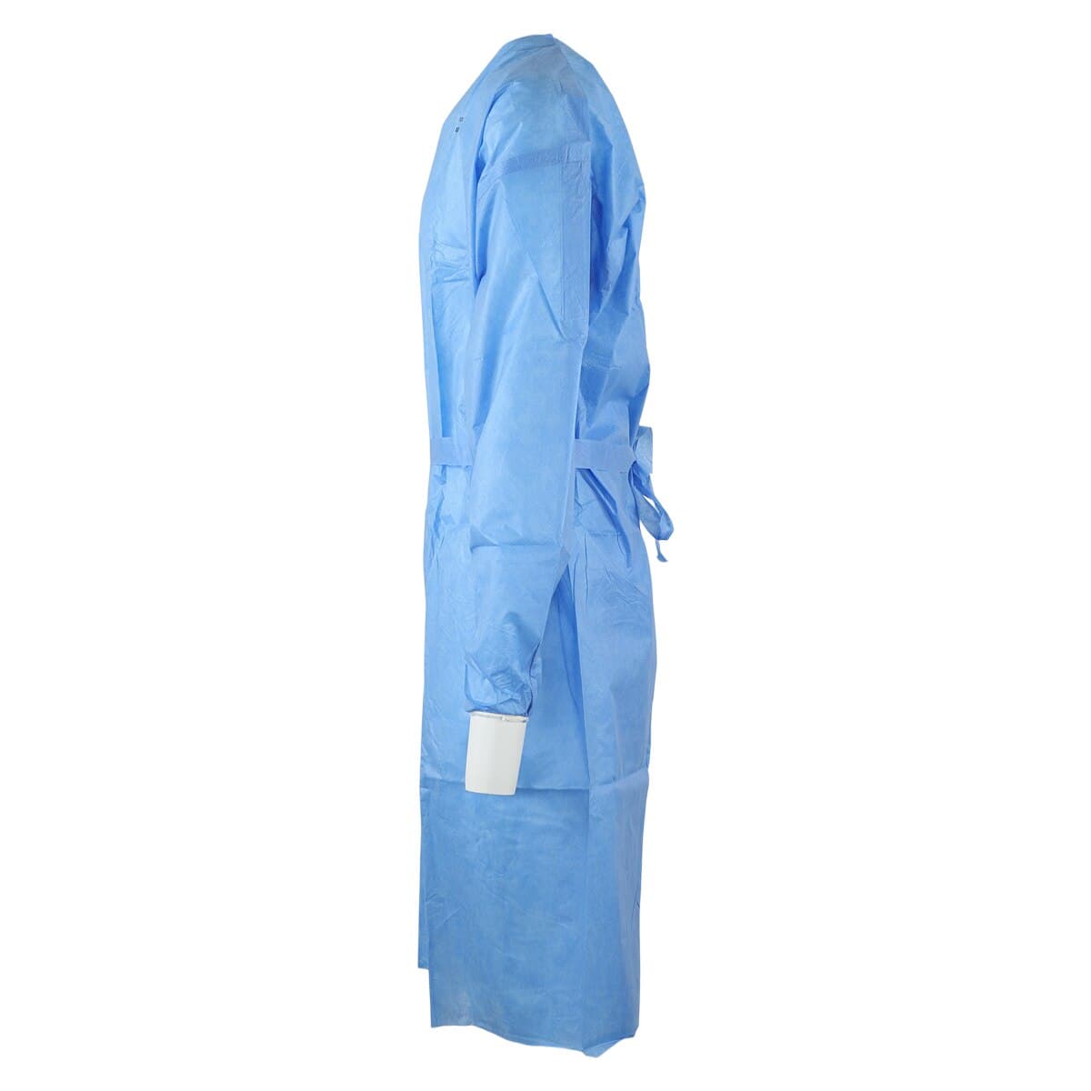 Isolation Gowns AAMI Level 1 SMS, Adult Large, Blue, Knee Length, Non-Sterile, 10/Bag thumbnail 2