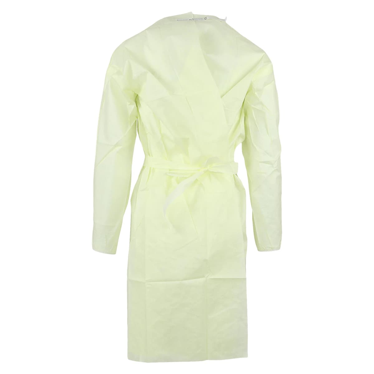 Isolation Gowns AAMI Level 3 SMS, Adult Medium, Yellow, Non-Sterile, Tie Closure, Long Sleeves, 10/Bag thumbnail 3