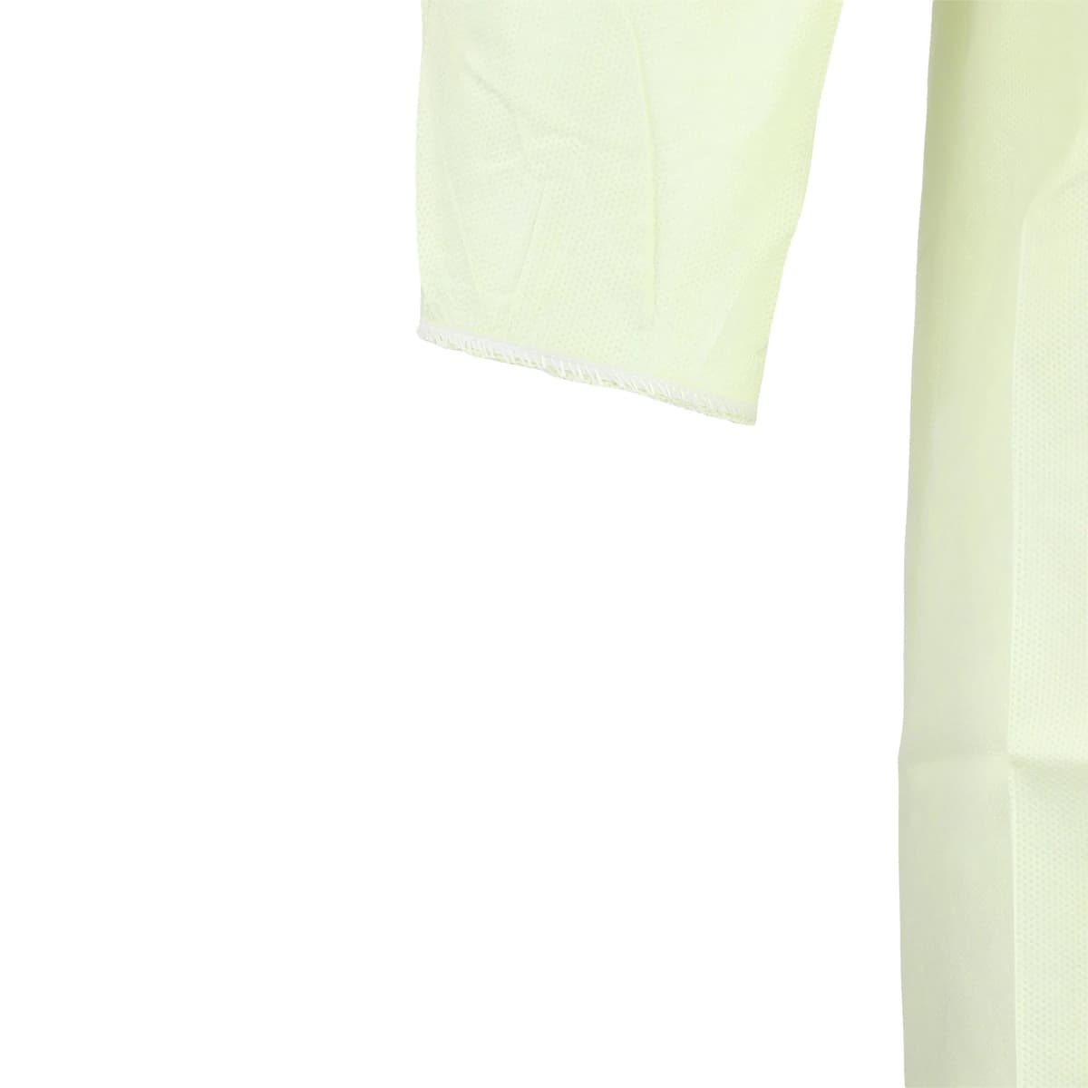 Isolation Gowns AAMI Level 3 SMS, Adult Medium, Yellow, Non-Sterile, Tie Closure, Long Sleeves, 10/Bag thumbnail 4