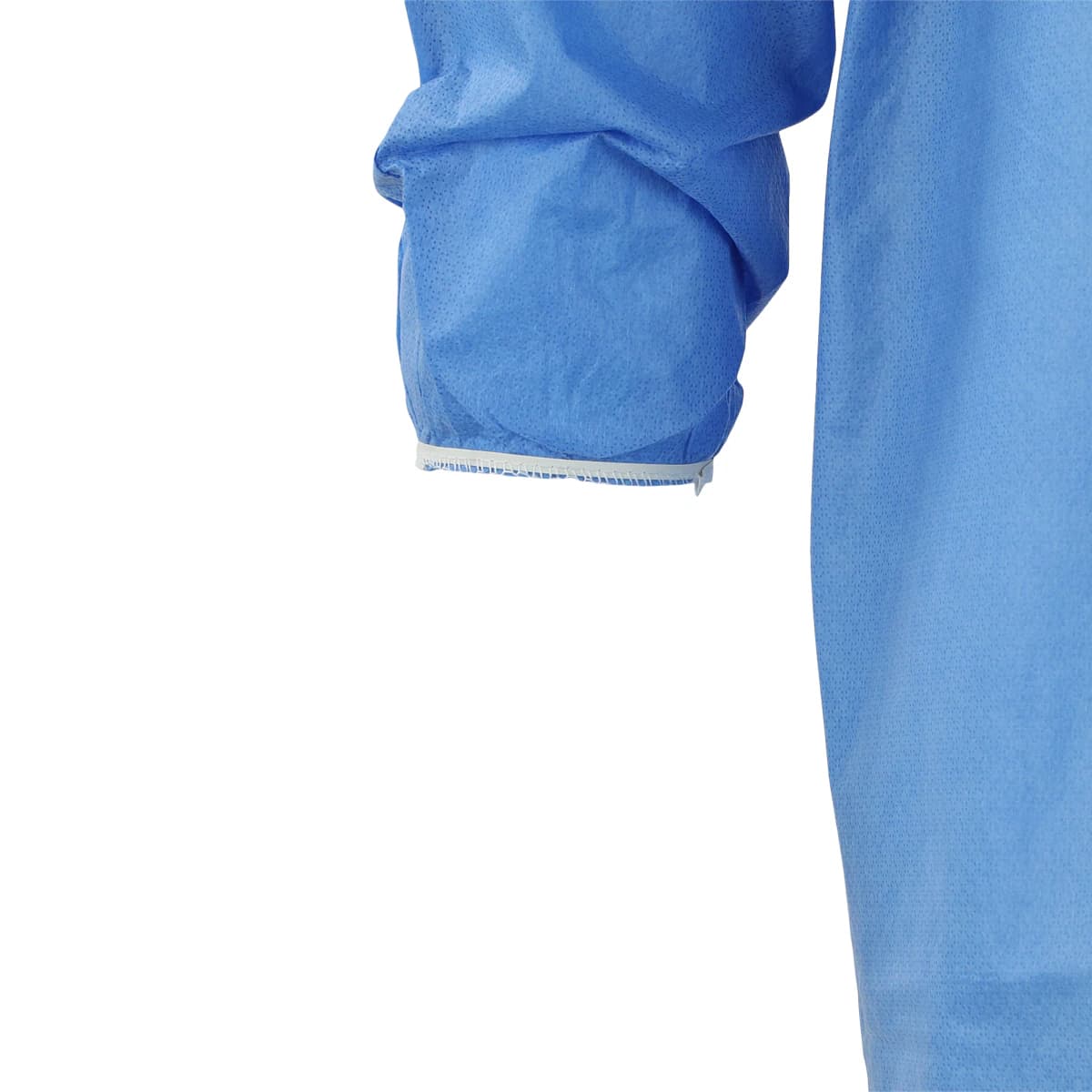 Isolation Gowns AAMI Level 2 SMS, Adult Large, Blue, Knee Length, Non-Sterile, 10/Bag thumbnail 4