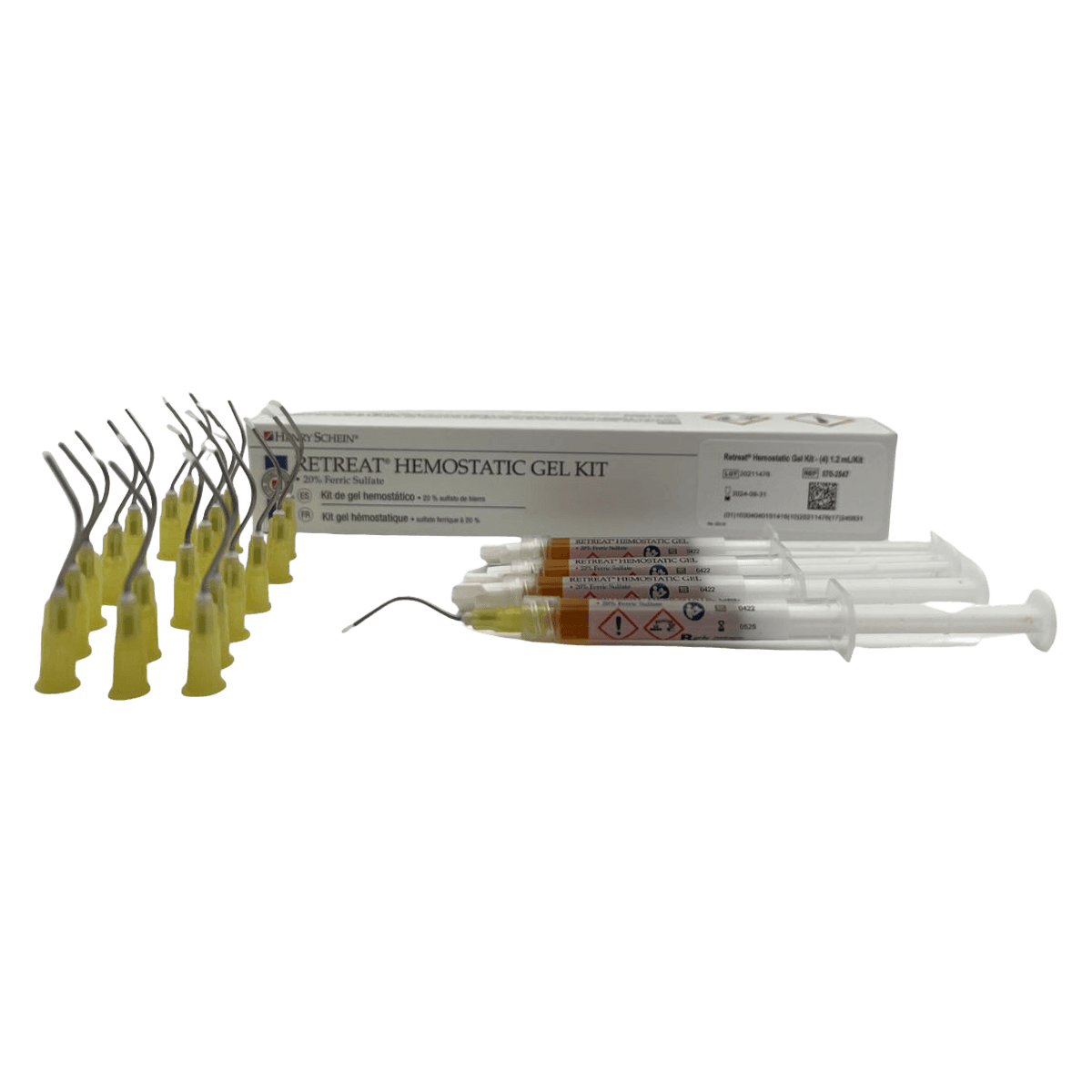 Retreat Hemostatic Gel Refill, 20% Ferric Sulfate, 4x1.2mL Syringes - Retreat Hemostatic Gel Refill - Image 1