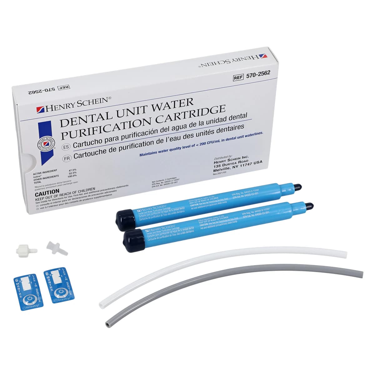 Henry Schein Dental Unit Water Purification Cartridge, 2/Box - Dental Unit Water Purification Cartridge - Image 1