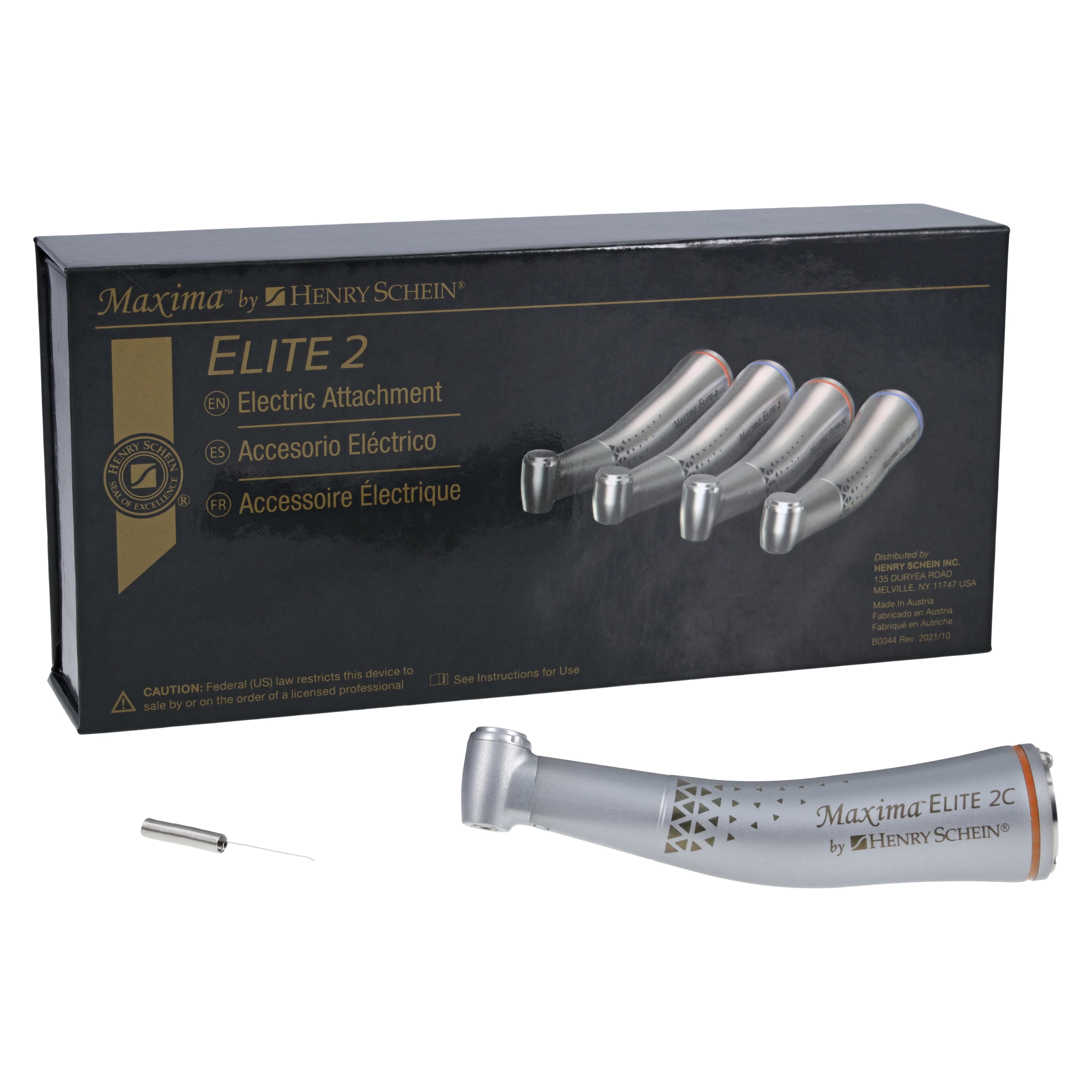 Maxima ELITE 2C Contra Angle High-Speed Handpiece, Compact, 1:5 Ratio, Glass Rod Optic thumbnail 2