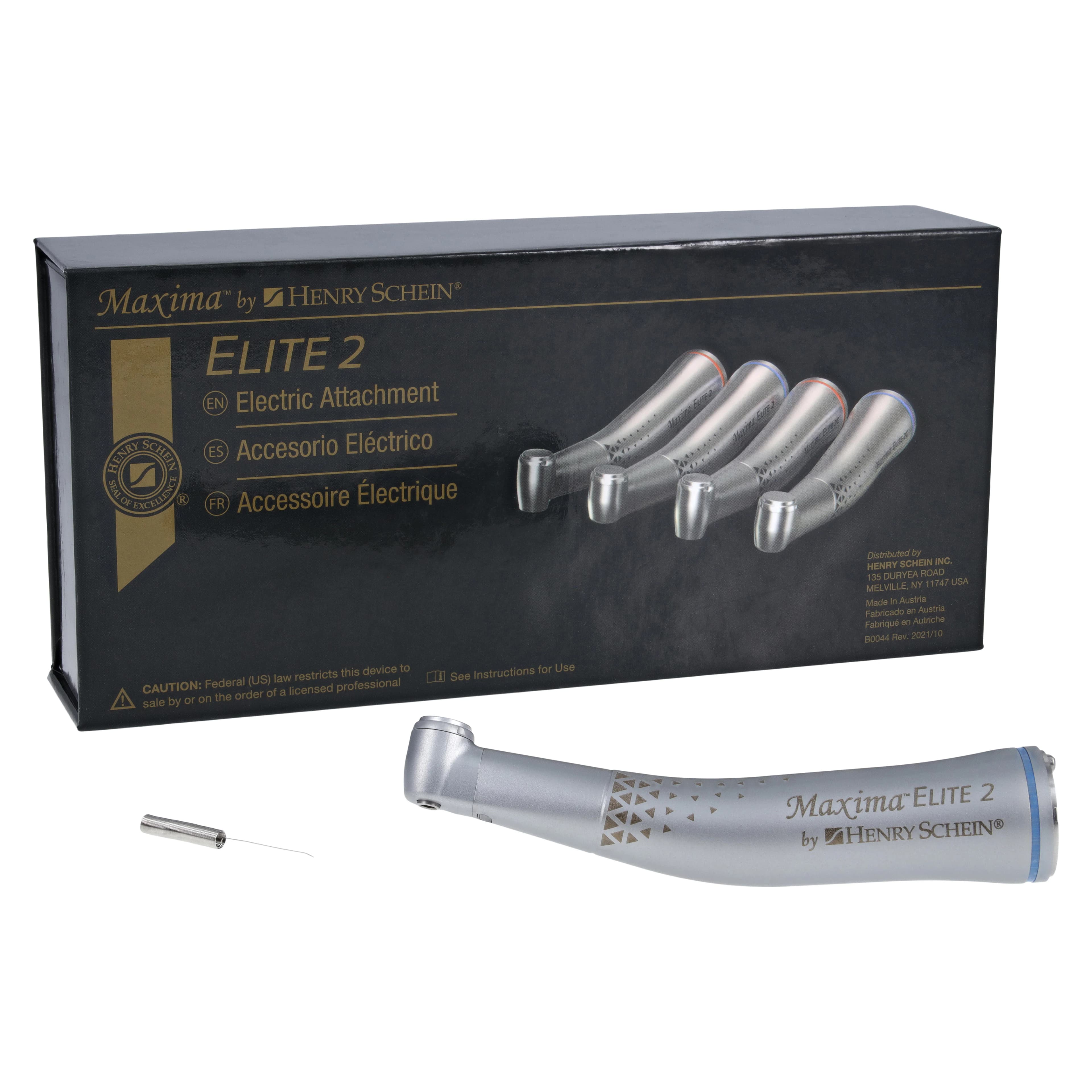 Maxima ELITE 2 Contra Angle Slow-Speed Handpiece, 1:1 Glass Rod Optic - Maxima ELITE 2 Contra Angle Slow-Speed Handpiece - Image 1