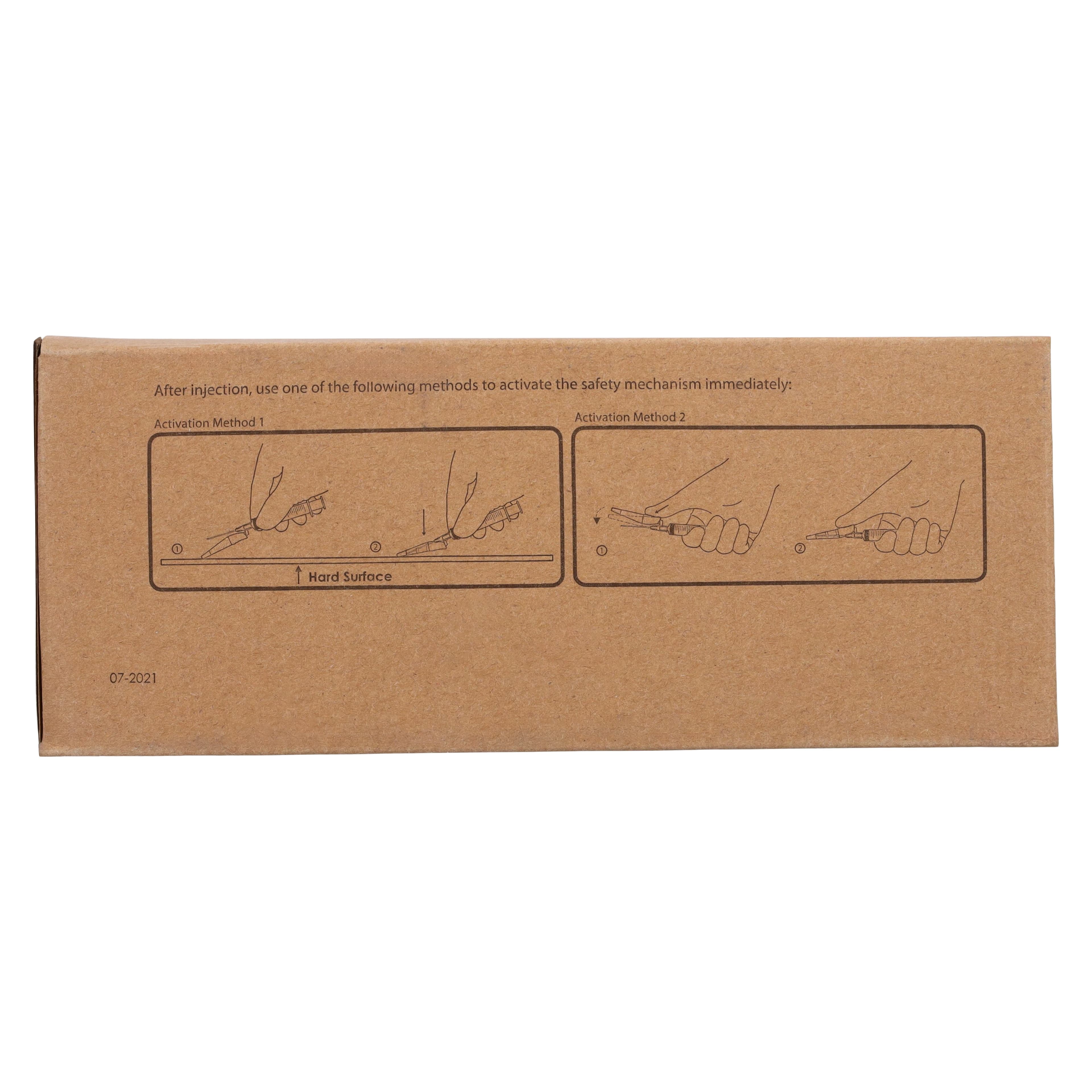 Henry Schein Safety Needle, 20G x 1", Yellow, Safety Shield, 100/Box thumbnail 9