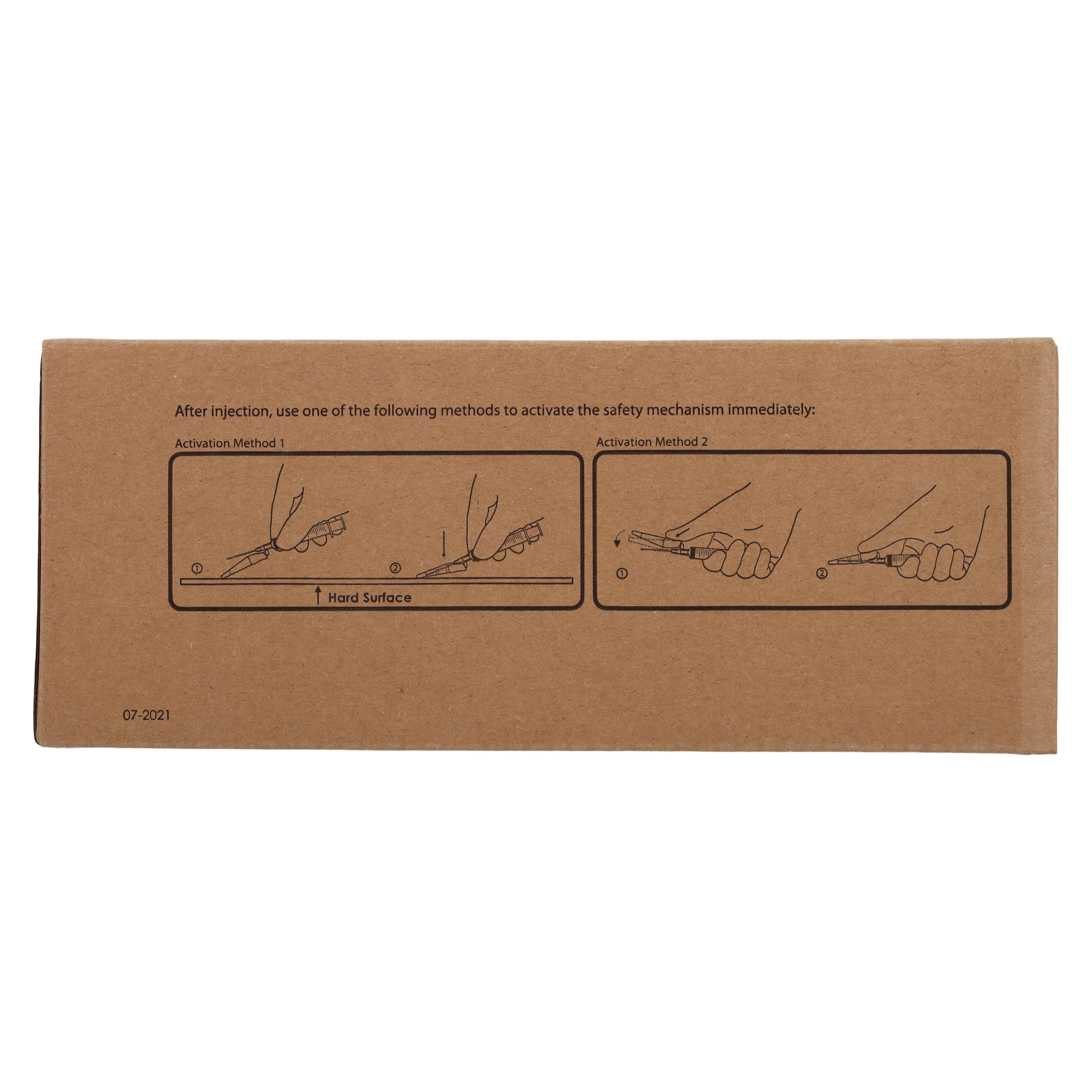 Henry Schein Safety Needle, 20G x 1-1/2", Yellow, Disposable, Safety Shield, 100/Box thumbnail 5
