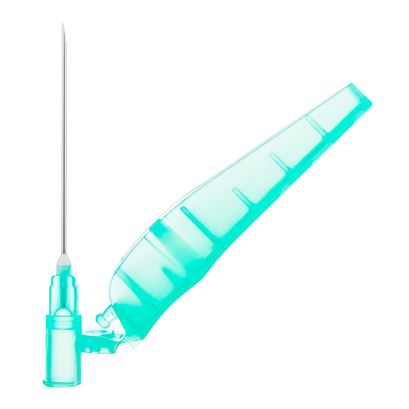 Henry Schein Safety Needle, 21G x 1-1/2", Green, Disposable with Safety Shield, 100/Box thumbnail 2