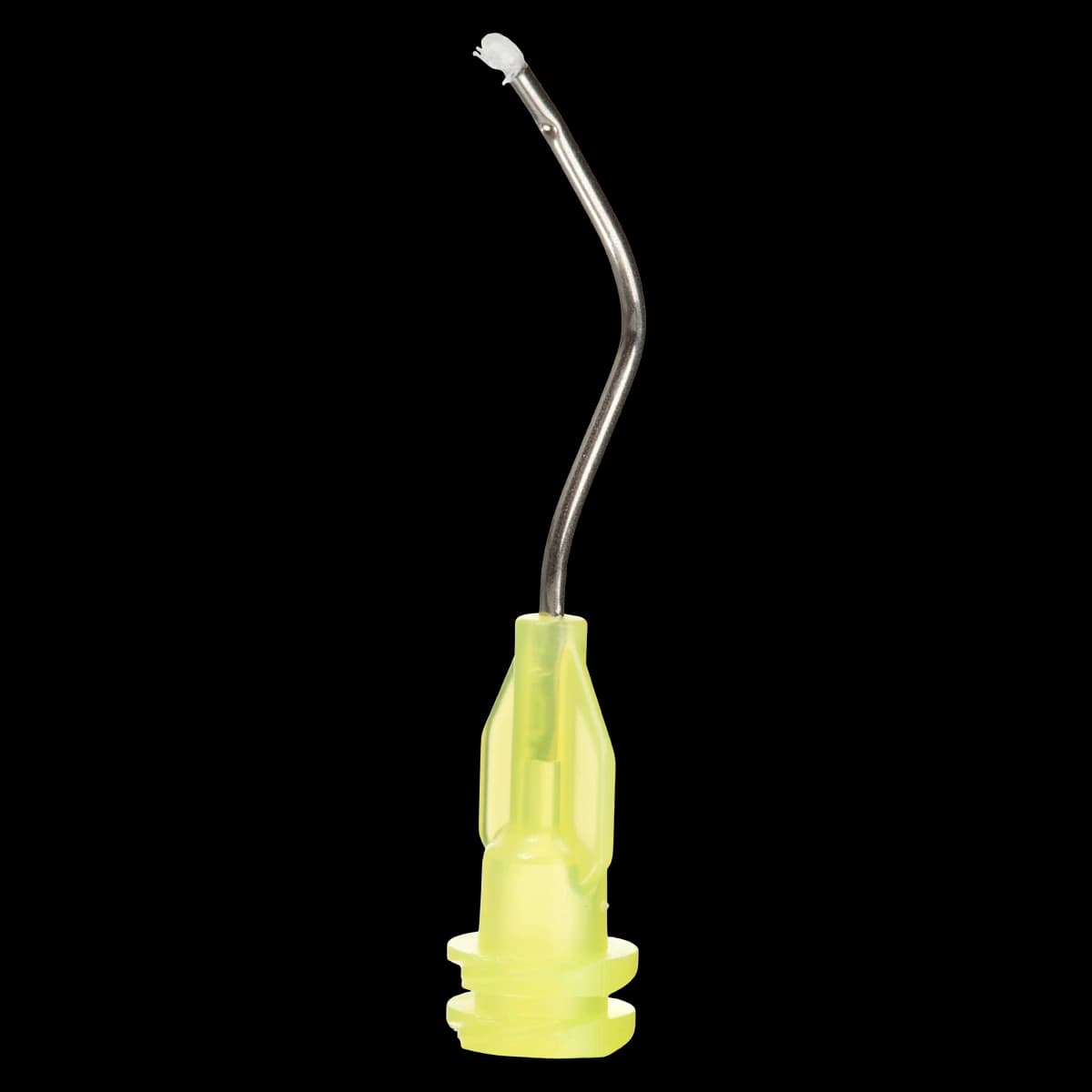 Maxima Prebent Infusor Tips, Yellow, 19 Gauge, 500/Pk - Maxima Prebent Infusor Tips - Image 1