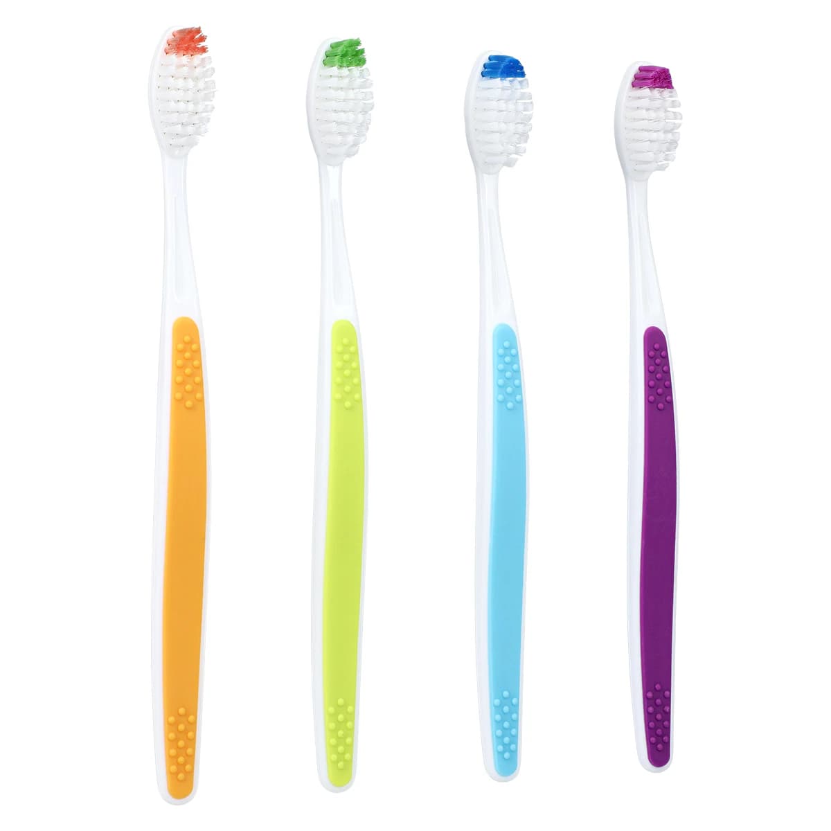 Acclean Angle Head with Non-Slip Grip Toothbrush, Adult, Compact 41-Tuft, Soft Bristles, Assorted Colors, 72/Box thumbnail 2