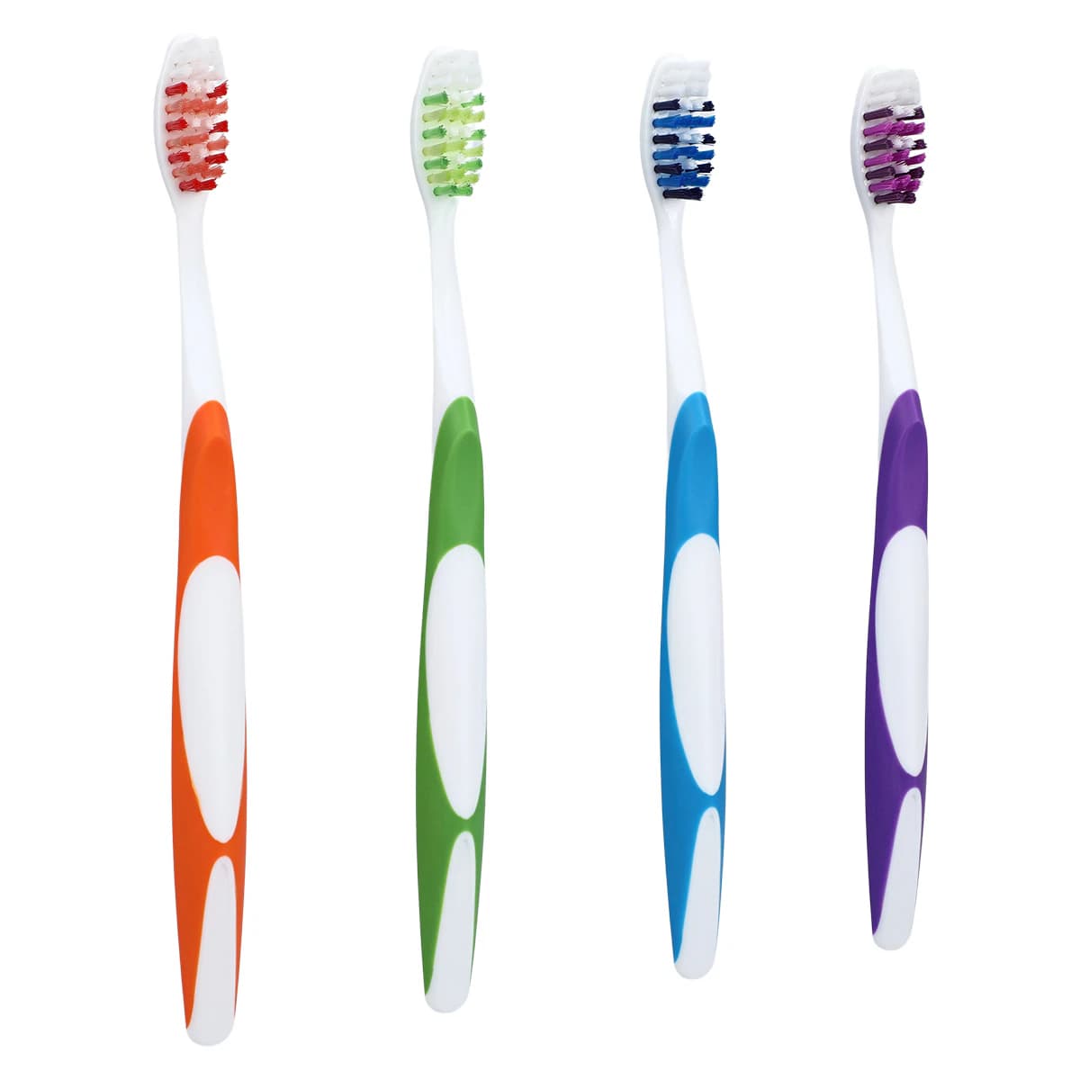 Acclean Toothbrush Angle Head, Adult, 31 Tuft, Compact, 4 Colors, Non-Slip Grip, 72/Box thumbnail 2