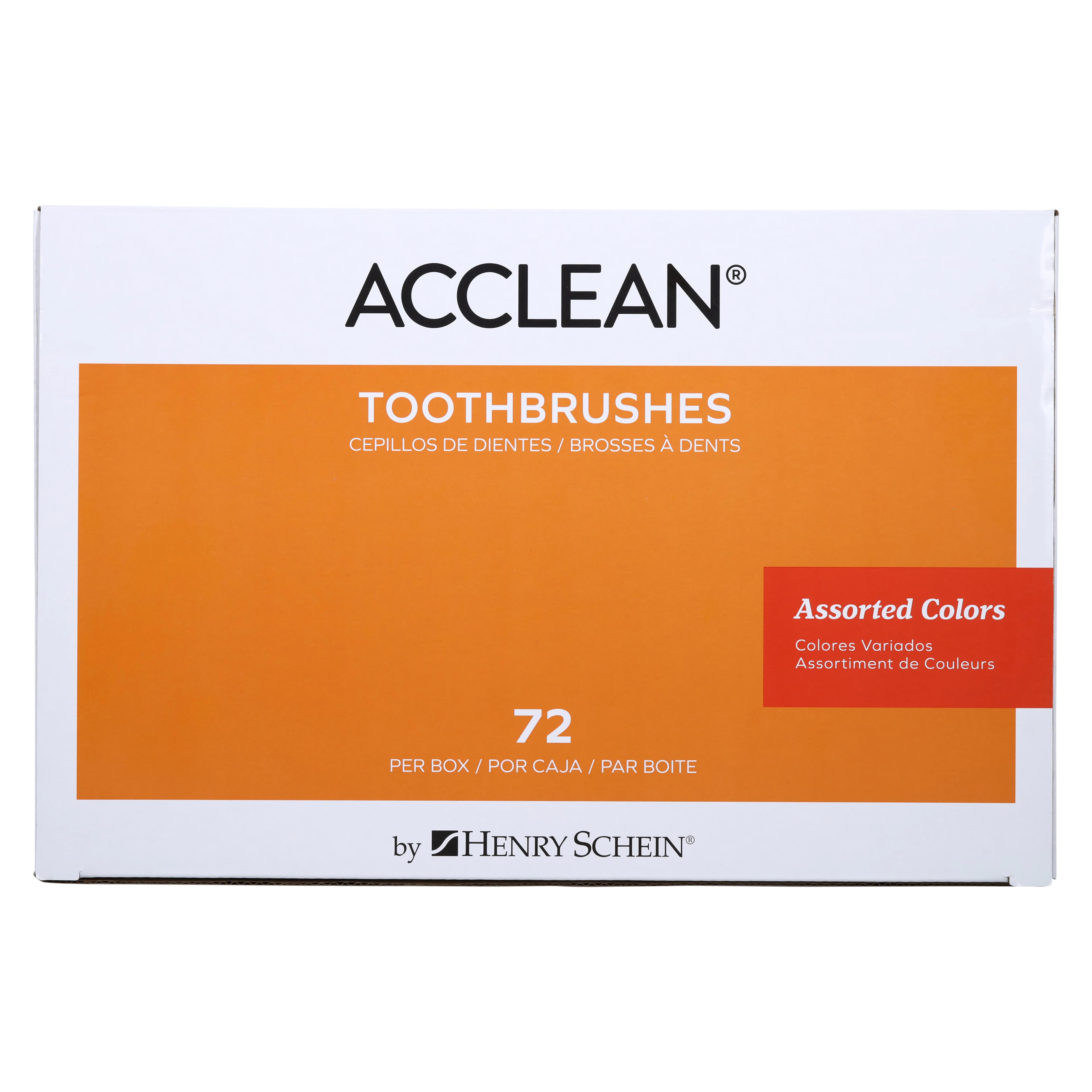 Acclean Toothbrush Adult, 36 Tuft Compact, Gum Stimulator & Tongue Cleaner, 4 Colors, 72/Box thumbnail 10