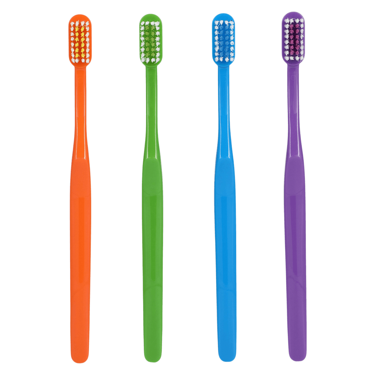 Acclean Straight Head with Contour Handle Toothbrush, Adult, 32 Tuft, Compact, 4 Colors, 144/Box thumbnail 2