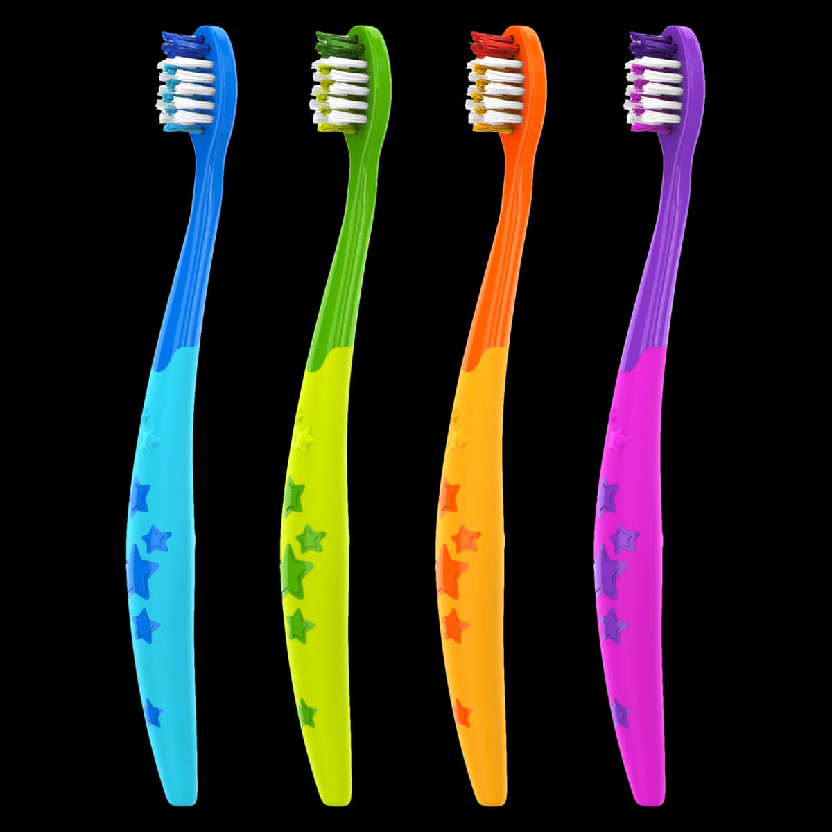 Acclean Easy Grip Child Toothbrush, Ultra Compact, 19 Tuft, 4 Colors, 72/Bx - Acclean Toothbrush Easy Grip - Image 1