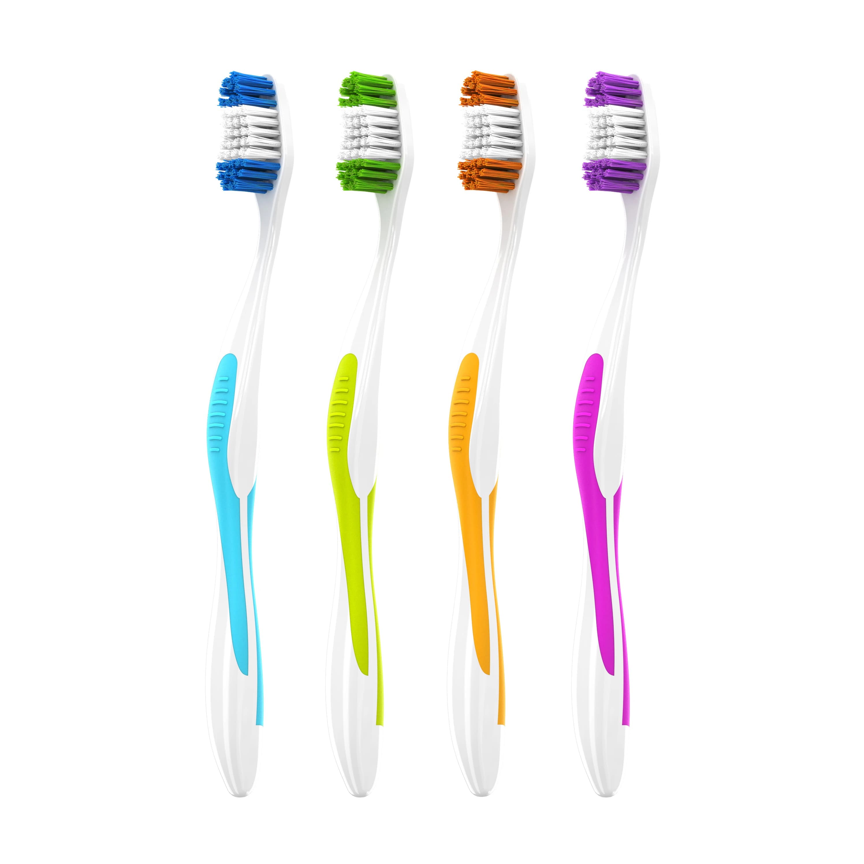Acclean Compact Toothbrushes, Adult, 47 Tuft, Ergonomic Grip, 4 Assorted Colors, 72/Box thumbnail 2