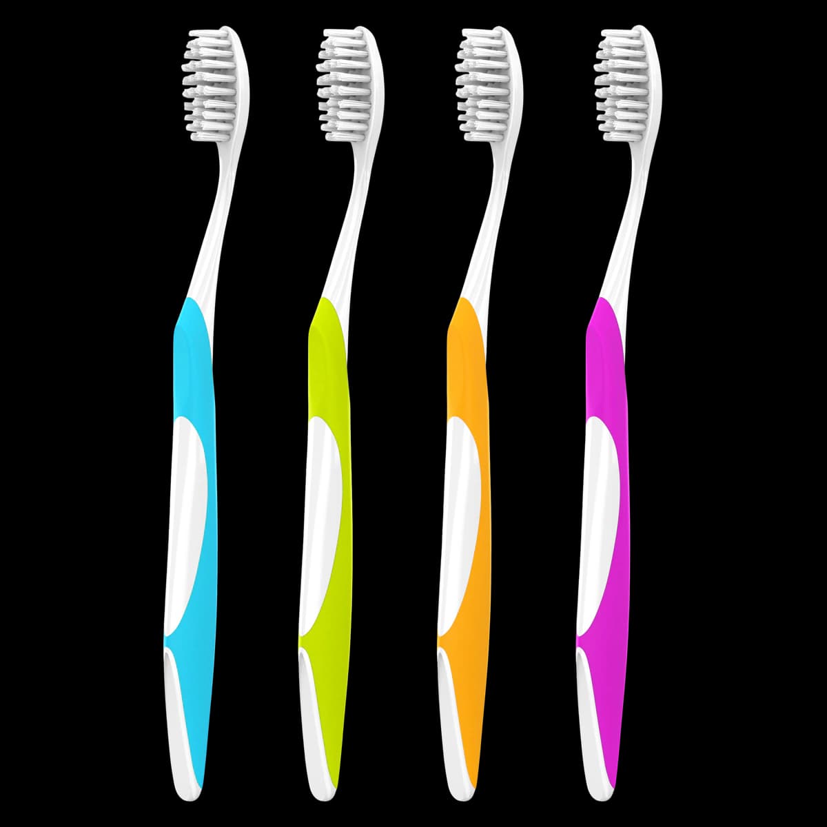Acclean Compact Toothbrush, Adult, 31 Tuft, Tapered Bristles, 4 Colors, 72/Box thumbnail 2