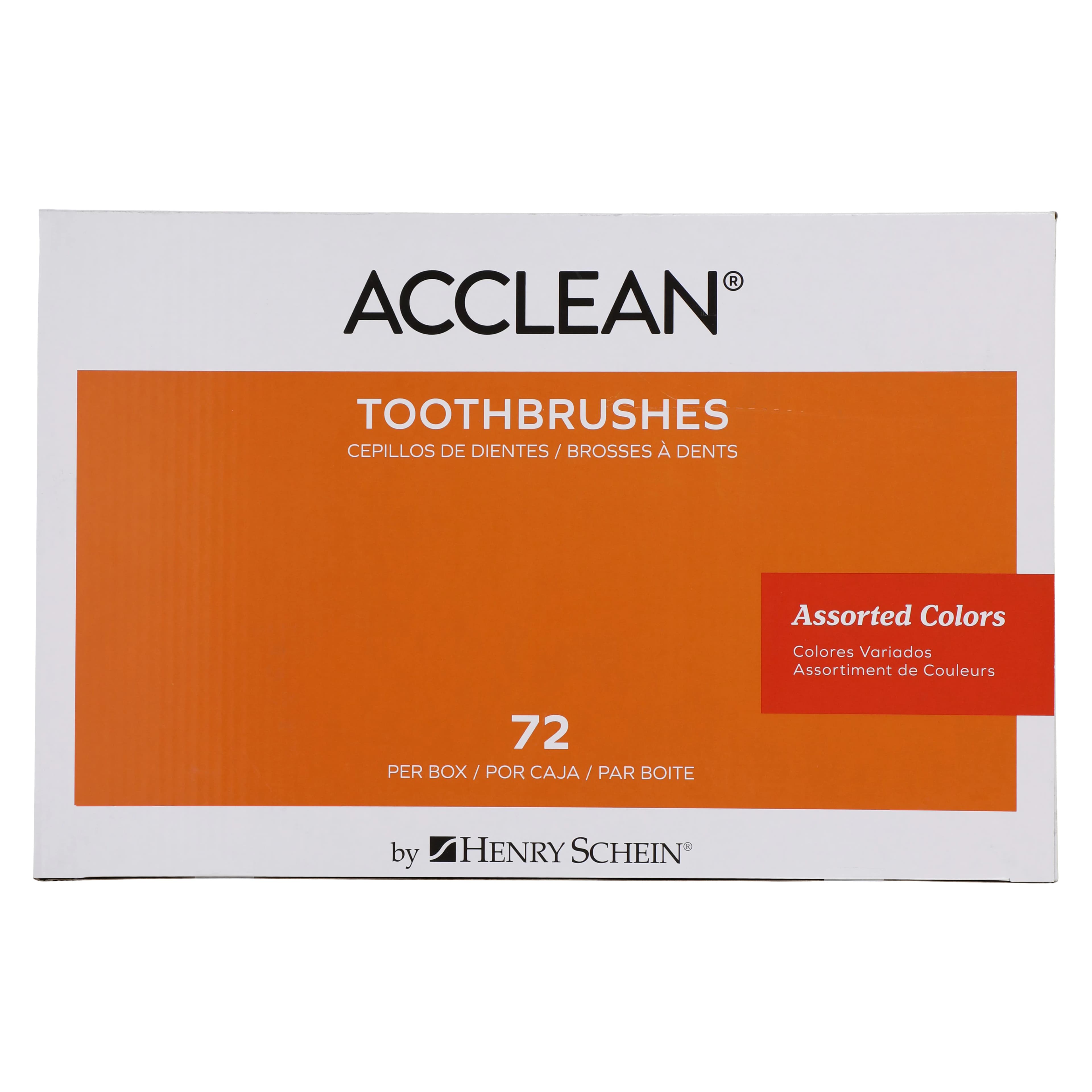 Acclean Flossing Compact Toothbrush, Adult, 30 Tuft, Soft, 4 Colors, 72/Box thumbnail 5