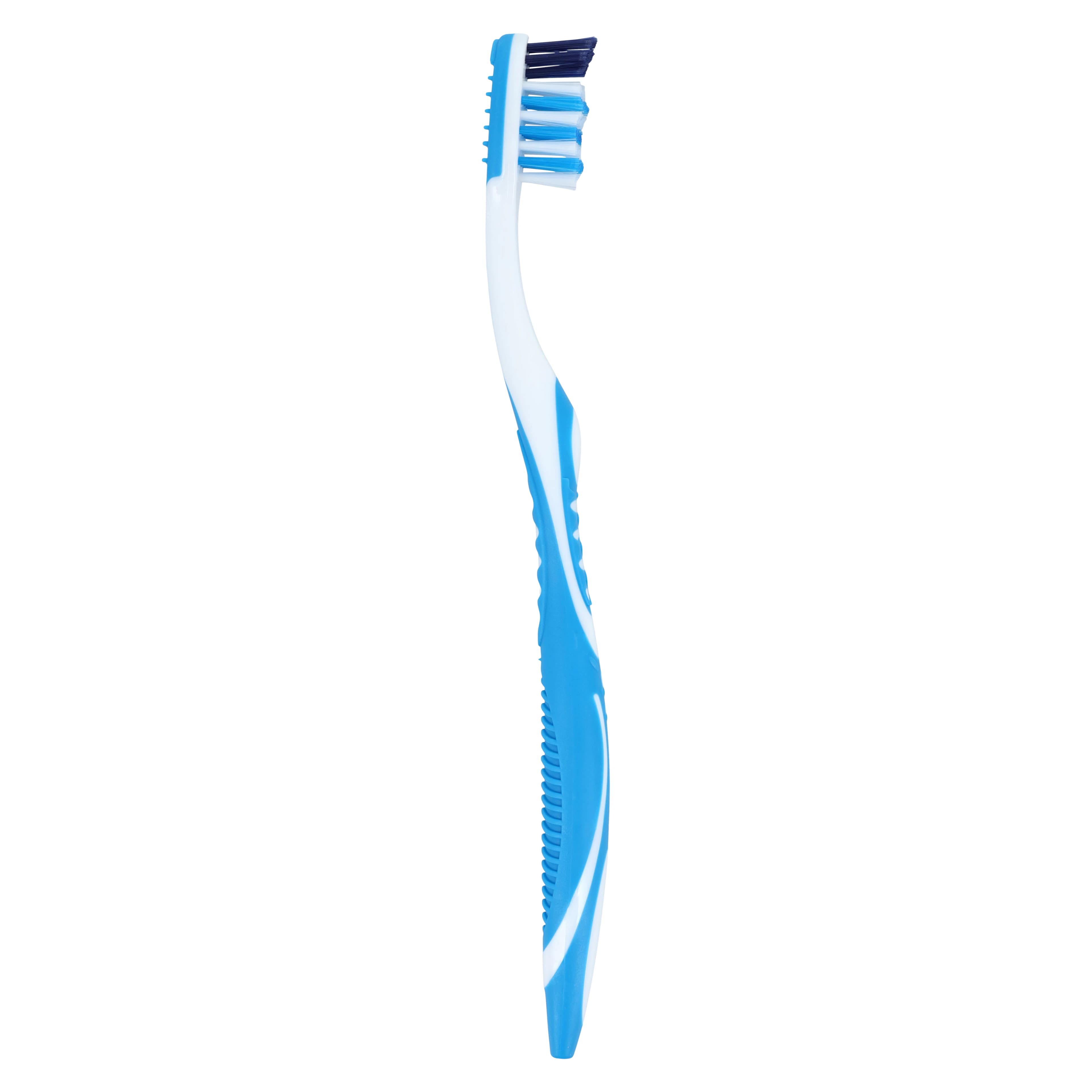 Acclean Raised Tip Compact Toothbrush, Adult, 32 Tuft, 4 Colors, Tongue Cleaner, 72/Box thumbnail 2
