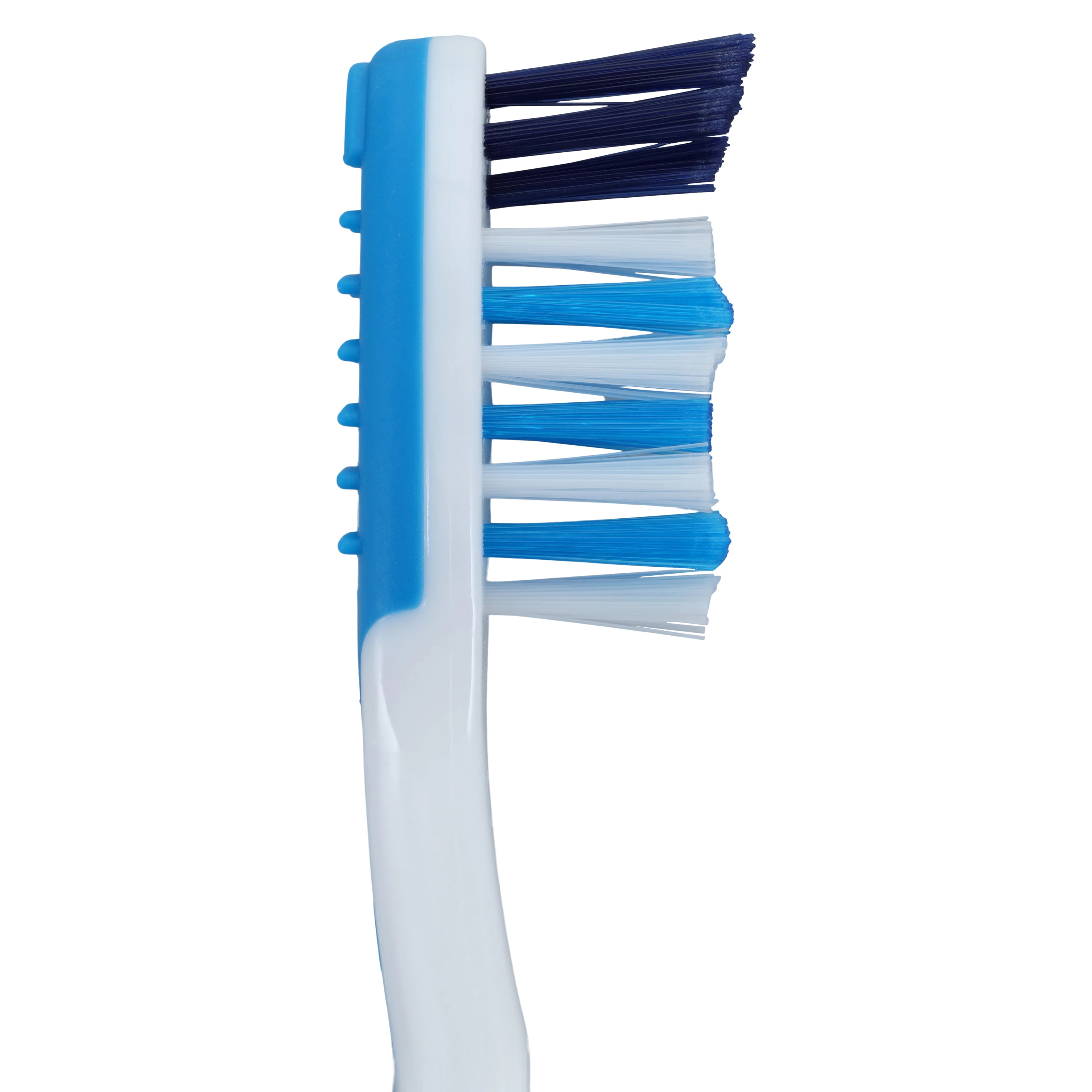 Acclean Raised Tip Compact Toothbrush, Adult, 32 Tuft, 4 Colors, Tongue Cleaner, 72/Box thumbnail 3