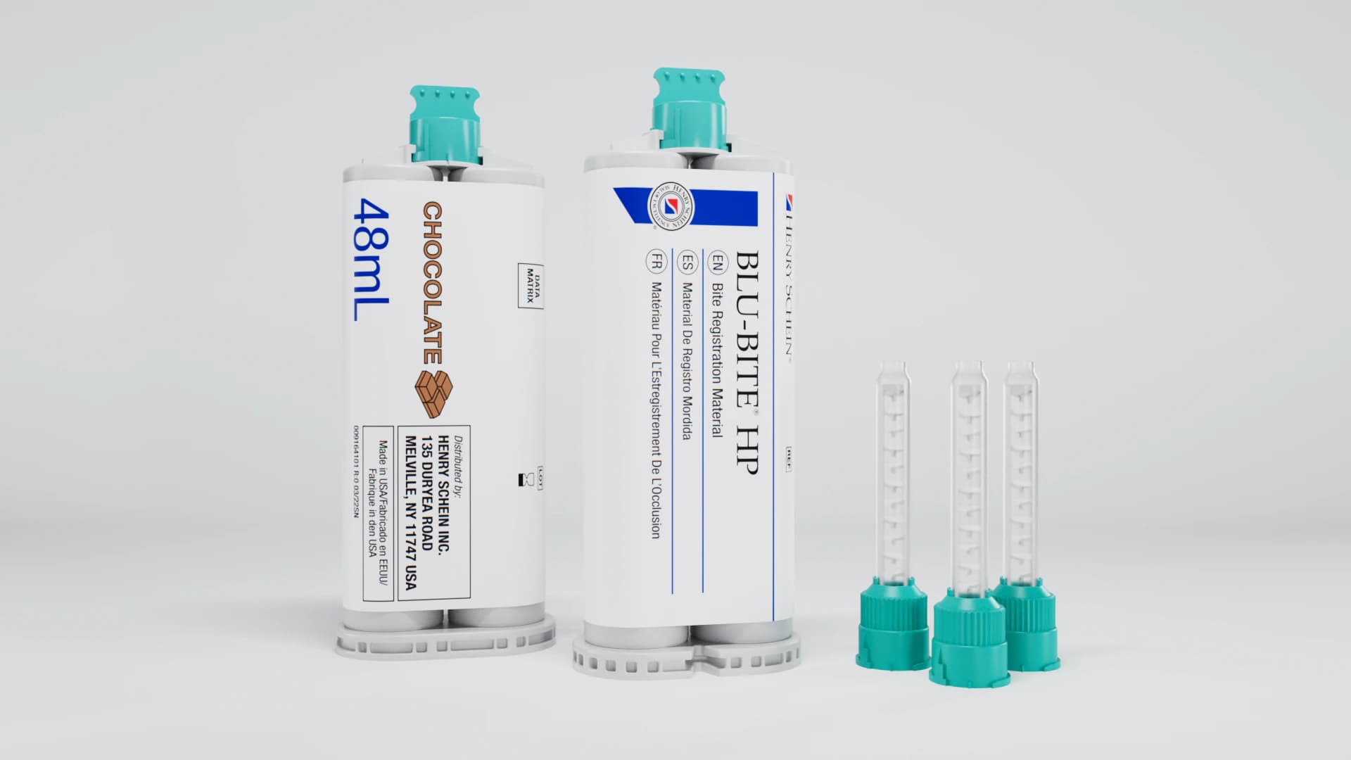Blu-Bite HP Bite Registration, Vinylpolysiloxane, Fast Set, Chocolate Brown, 48 mL, 2/Box thumbnail 2